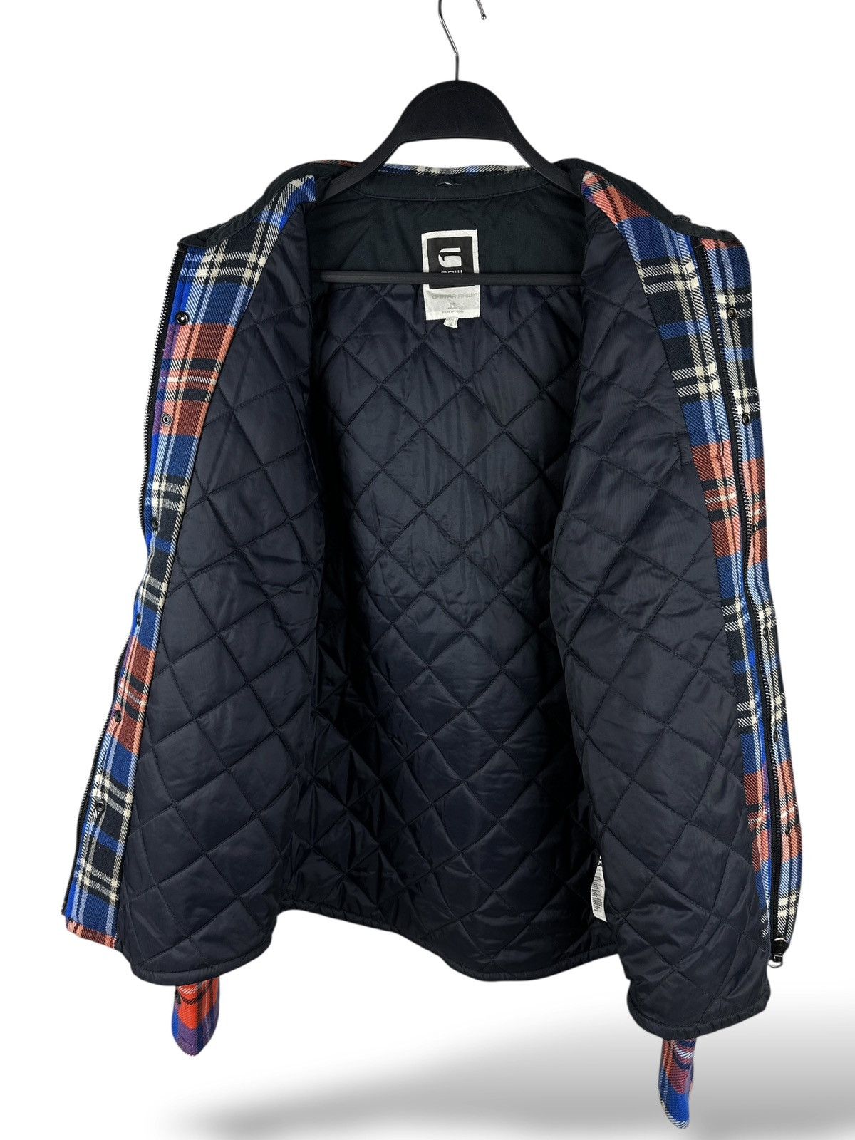 G-Star G-Star Raw Forest Quilted Overshirt L/S Acrylic Wool Jacket Size US L / EU 52-54 / 3 - 15 Thumbnail