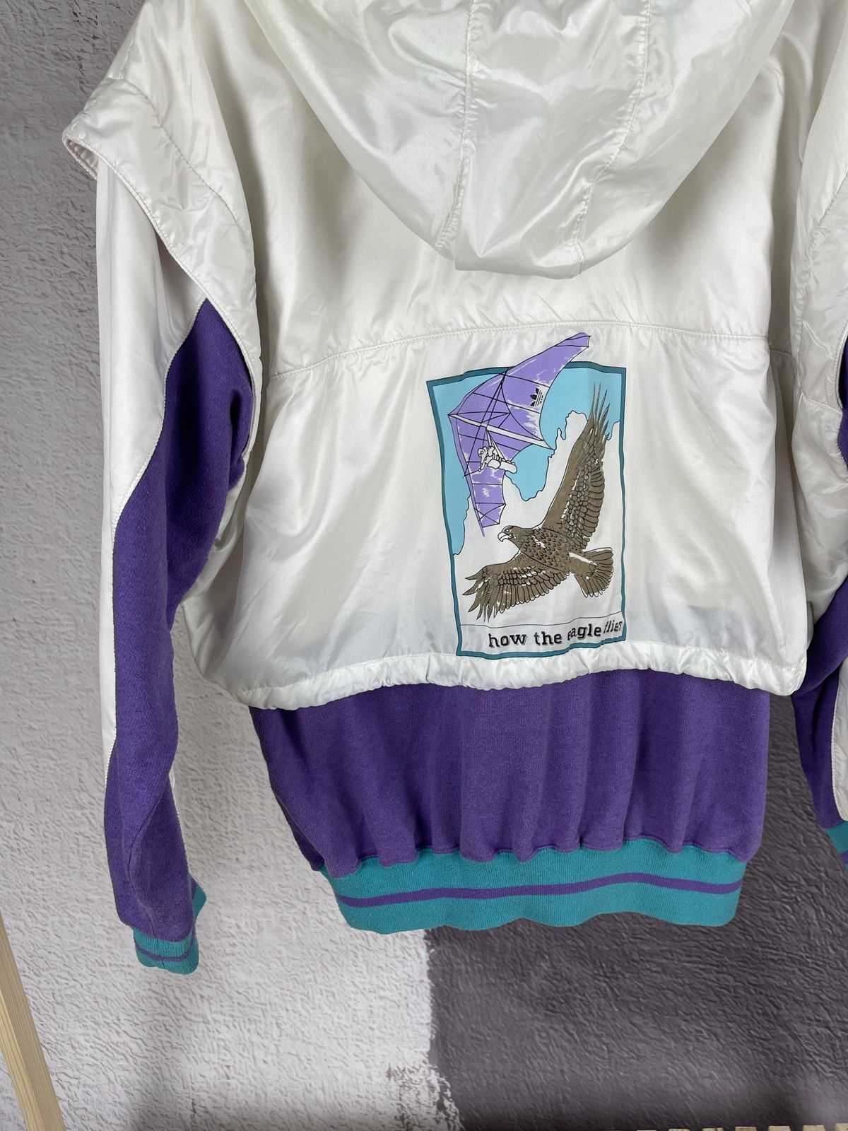 Adidas Adidas Hang Glider vintage 90s how the eagle flies anorak Size US S / EU 44-46 / 1 - 15 Thumbnail