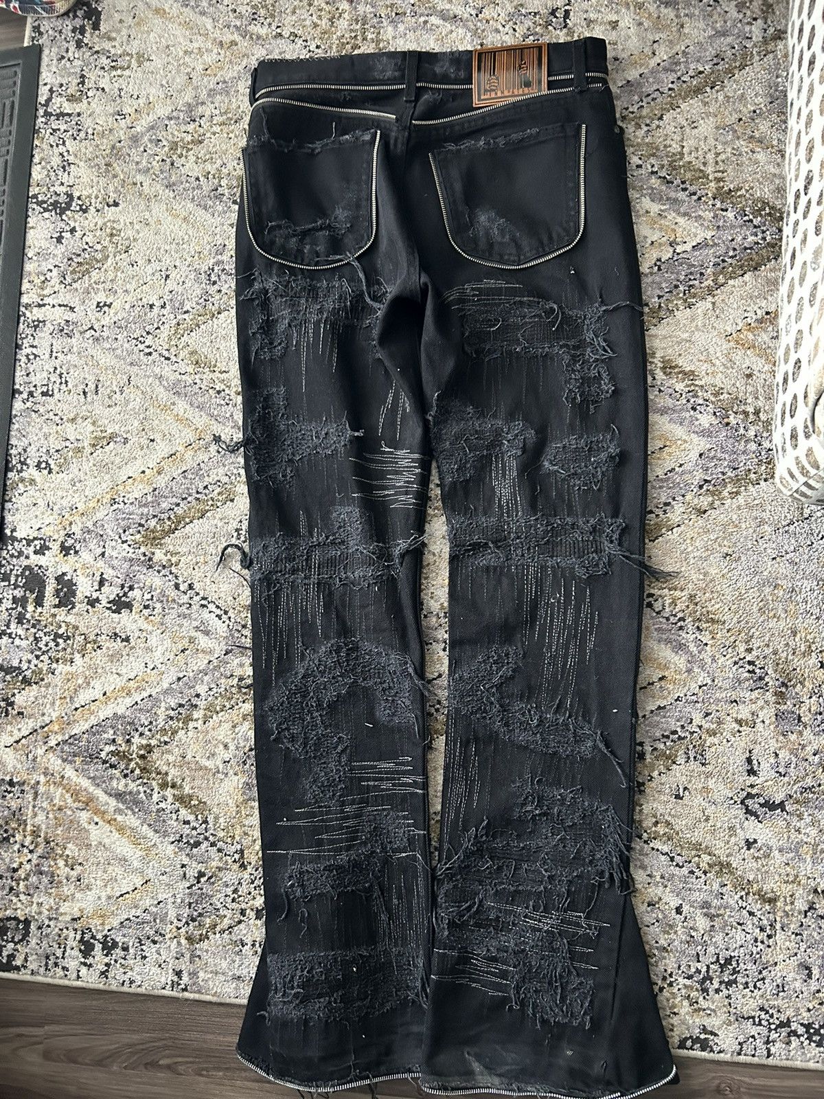“Undercover” Type Distressed Jeans