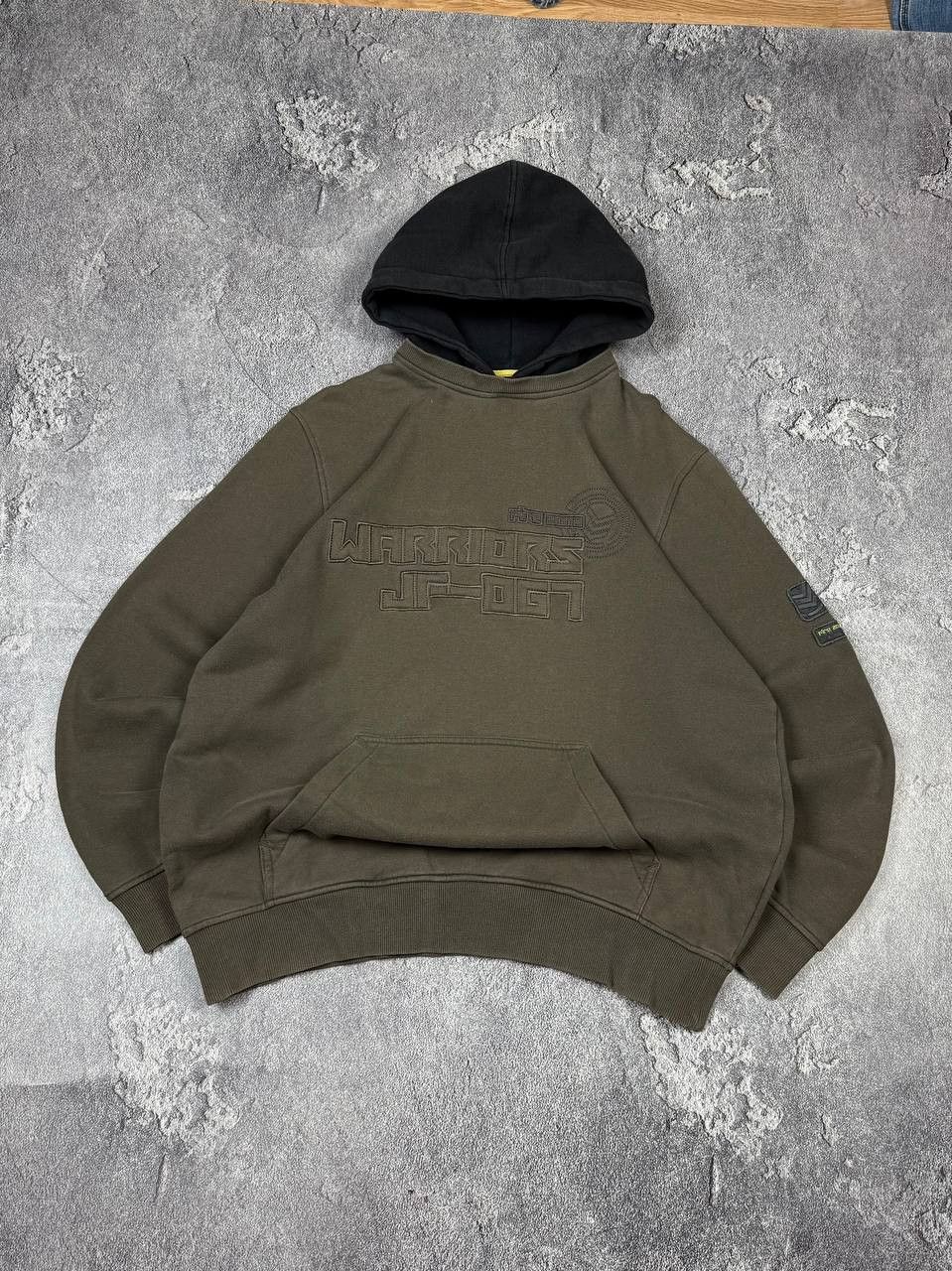 If Six Was Nine Y2K 2000s Military Style Grunge Khaki Hoodie Streetwear Size US XL / EU 56 / 4 - 2 Thumbnail