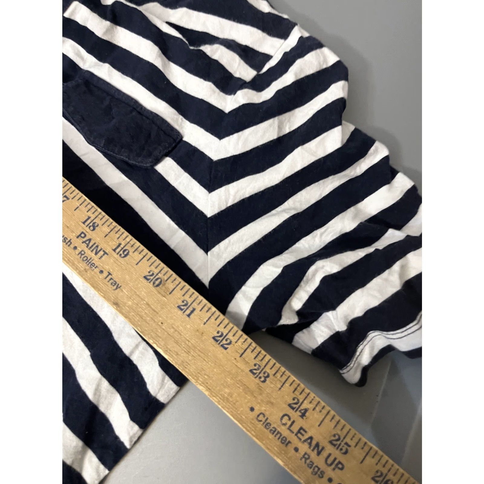 Anne Klein VINTAGE Anne Klein Sailor Blue And White Striped Shirt T-shirt Top Blouse XL Womens Size XL / US 12-14 / IT 48-50 - 5 Thumbnail