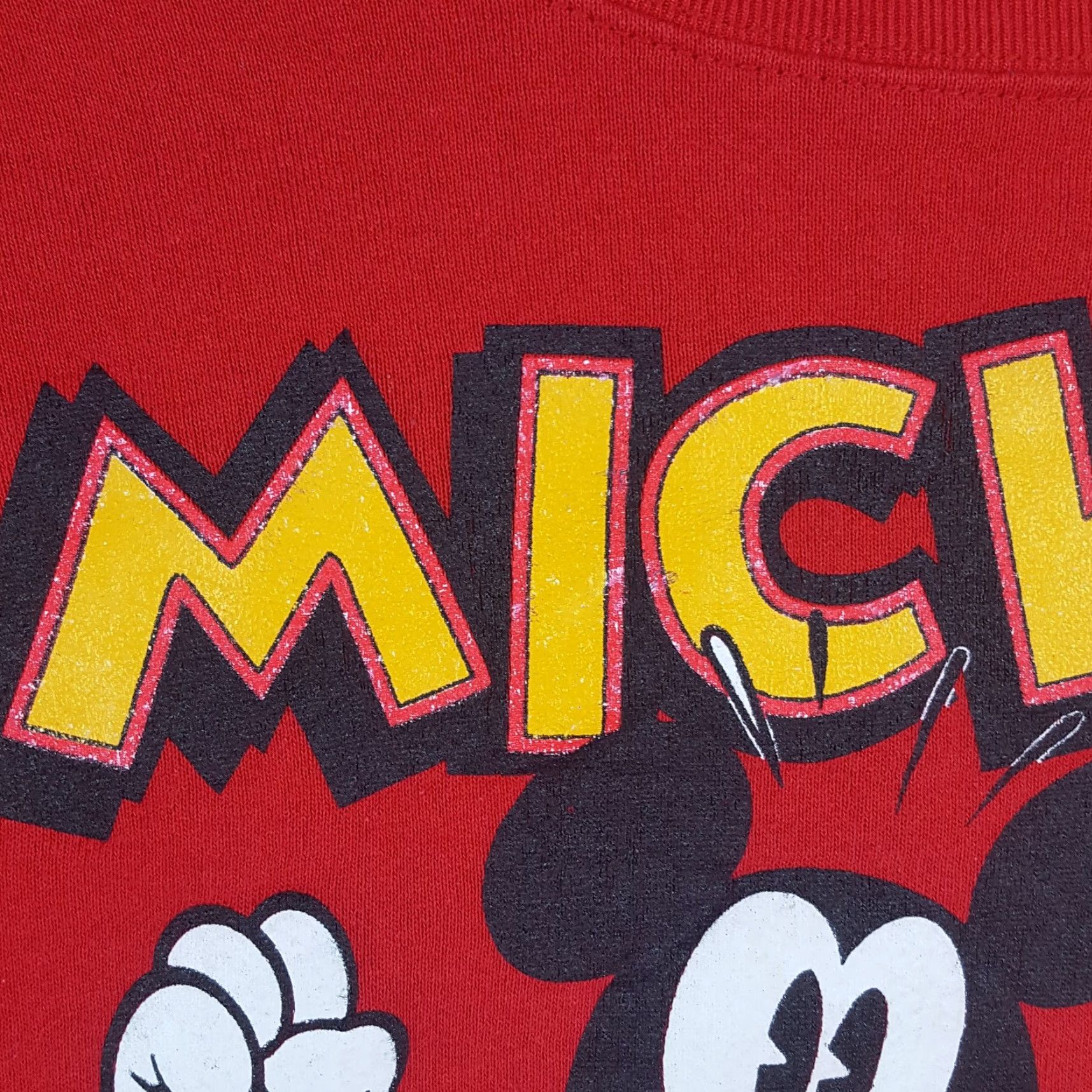 Mickey & Co. VINTAGE Disney Mickey Mouse Cartoon Men's Large Pullover Crewneck Sweatshirt Size US L / EU 52-54 / 3 - 4 Thumbnail