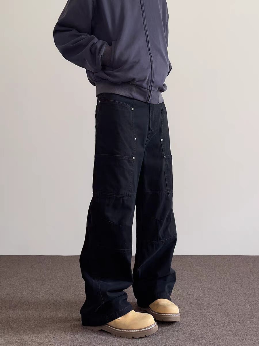 Japanese Brand × Vintage Street Vintage Workwear Straight Leg Casual Pants Size US 34 / EU 50 - 1 Thumbnail