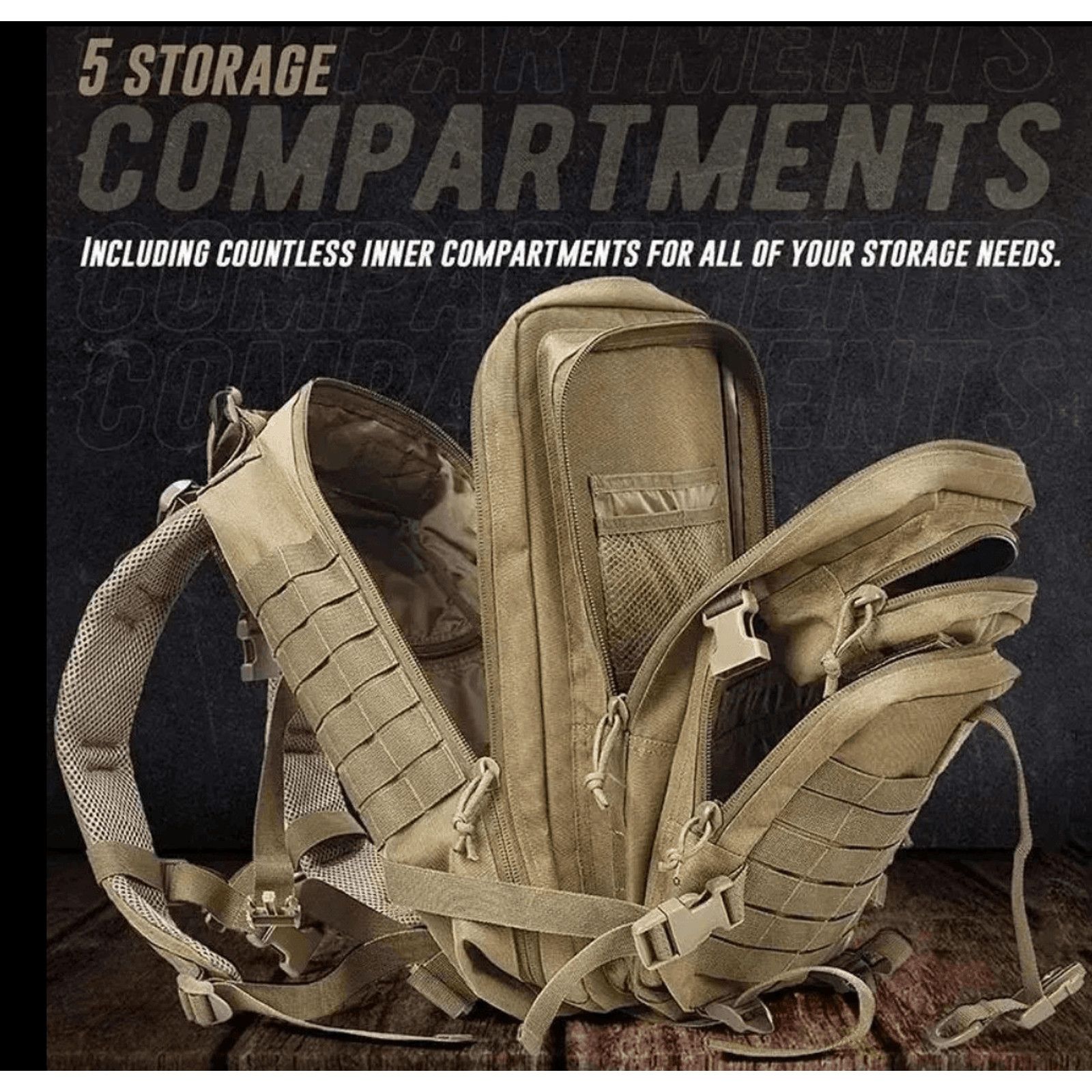 Other StealthX Military 45L Backpack Waterproof Camping Tactical Size ONE SIZE - 3 Thumbnail