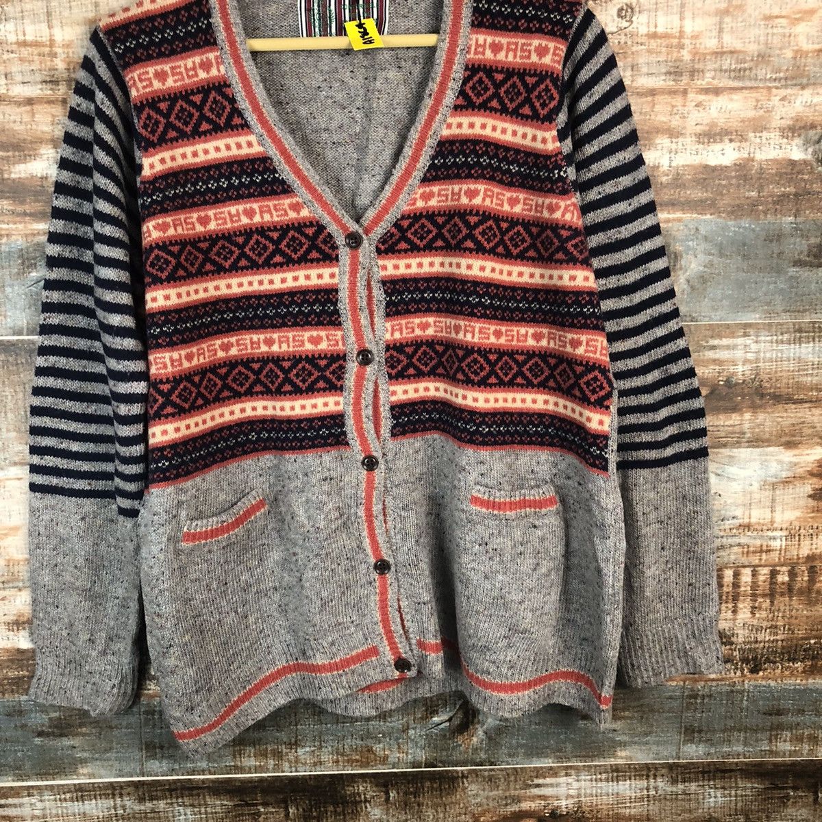 Homespun Knitwear × Japanese Brand Asknowas Grey Cardigan Knitwear #A1864 Size US M / EU 48-50 / 2 - 6 Thumbnail
