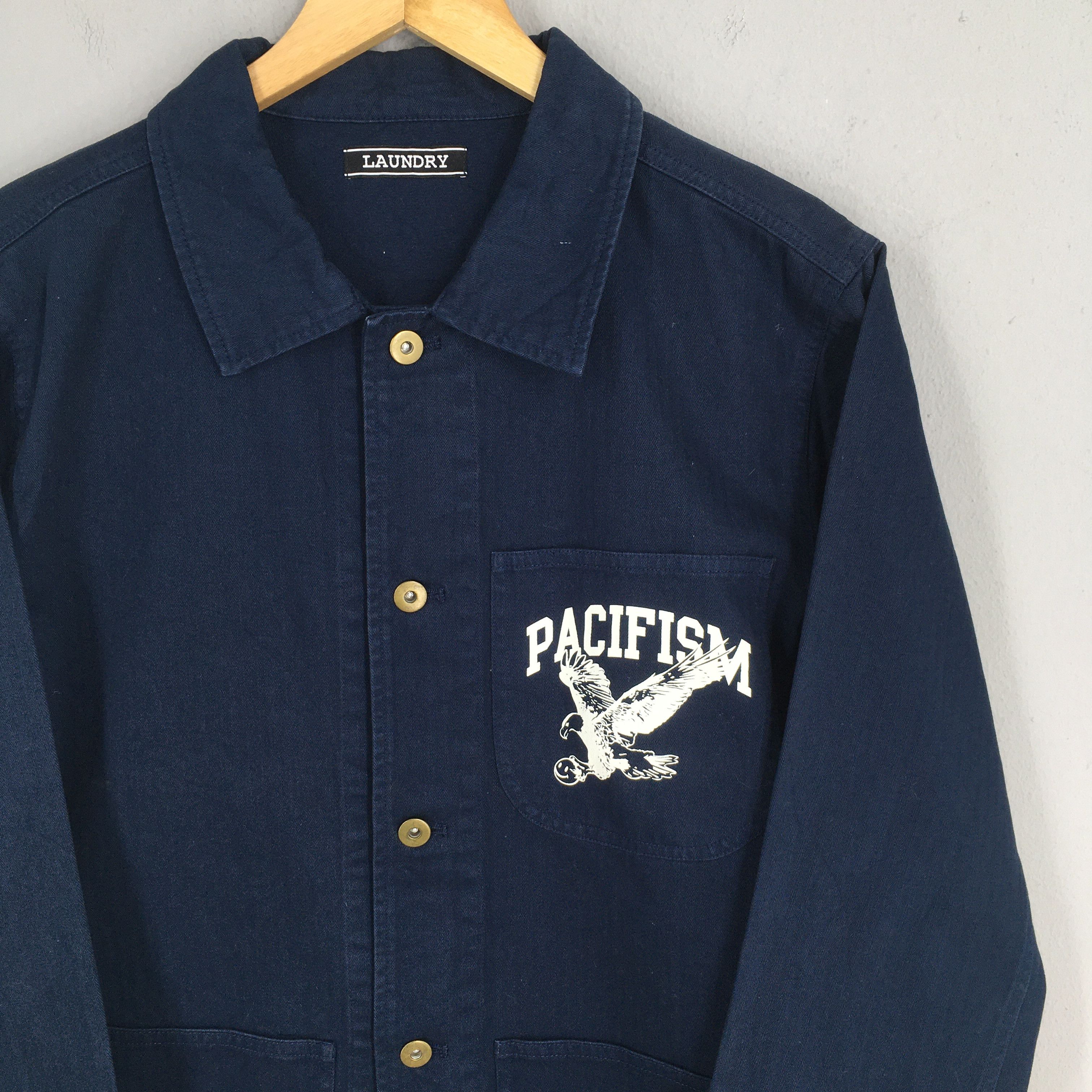 Vetra Vintage Pacifism Worker Frenchwork Blue Jacket Medium Size US M / EU 48-50 / 2 - 2 Thumbnail