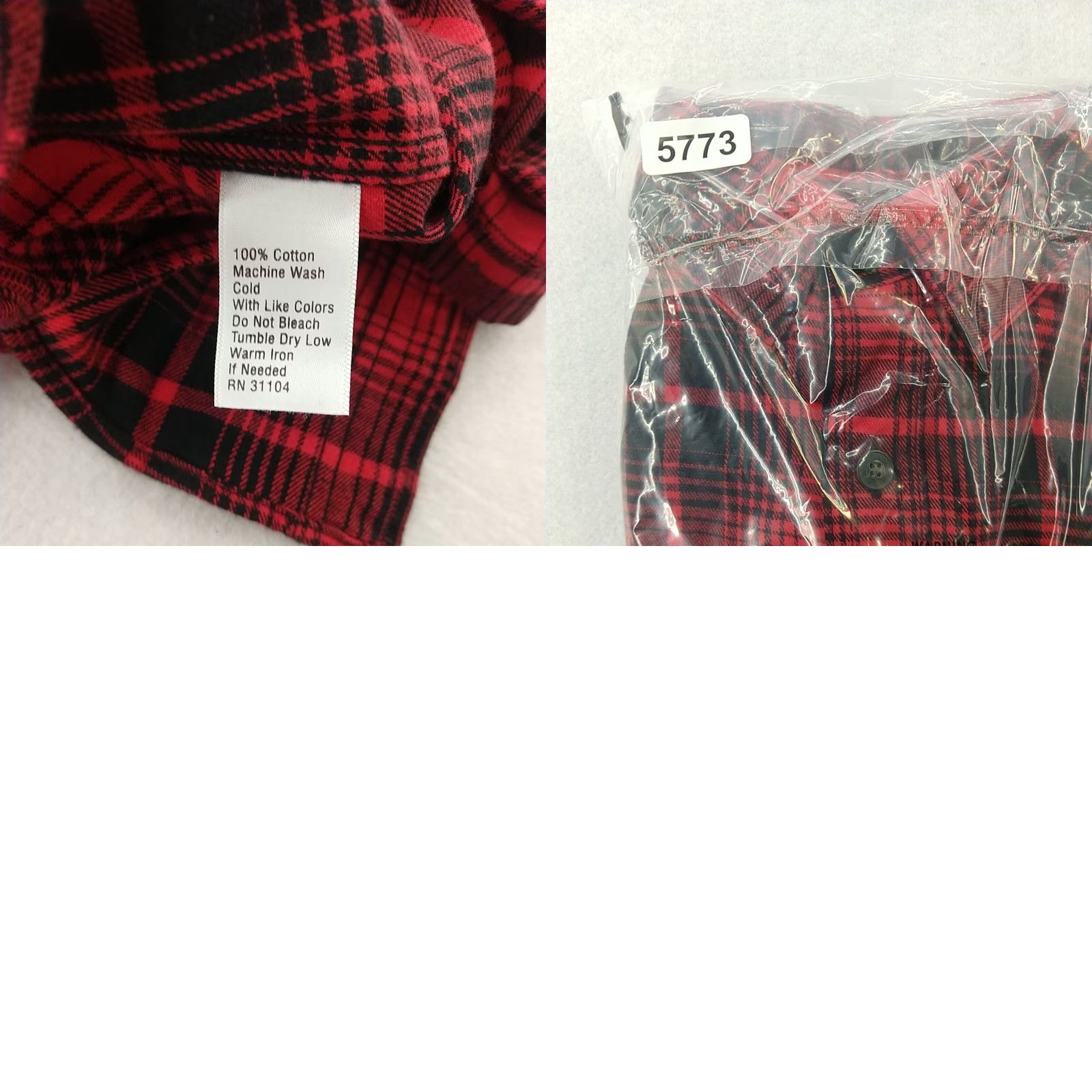 Camel Red Camel Button-Up Shirt Mens Small Red Plaid Flannel Long Sleeve Easy Care Size US S / EU 44-46 / 1 - 8 Thumbnail