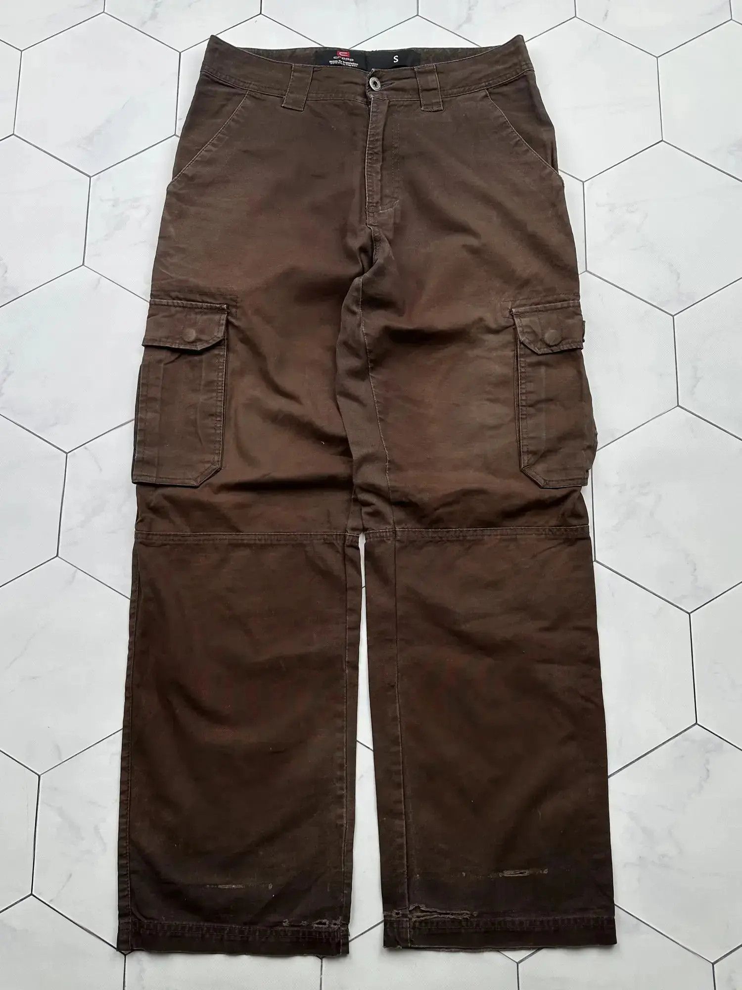 Japanese Brand Vintage Cargo Sun Faded Wide Pants (B458)E2 Size US 30 / EU 46 - 1 Thumbnail
