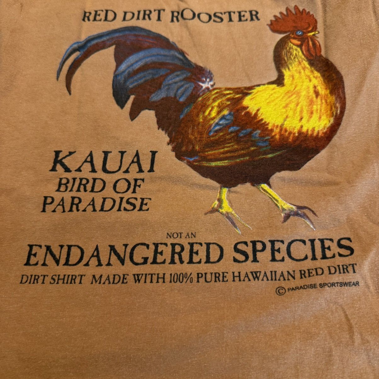 Other Red Dirt Rooster Hawaii T Shirt Medium Unisex Hanes Beefy Size M / US 6-8 / IT 42-44 - 10 Thumbnail