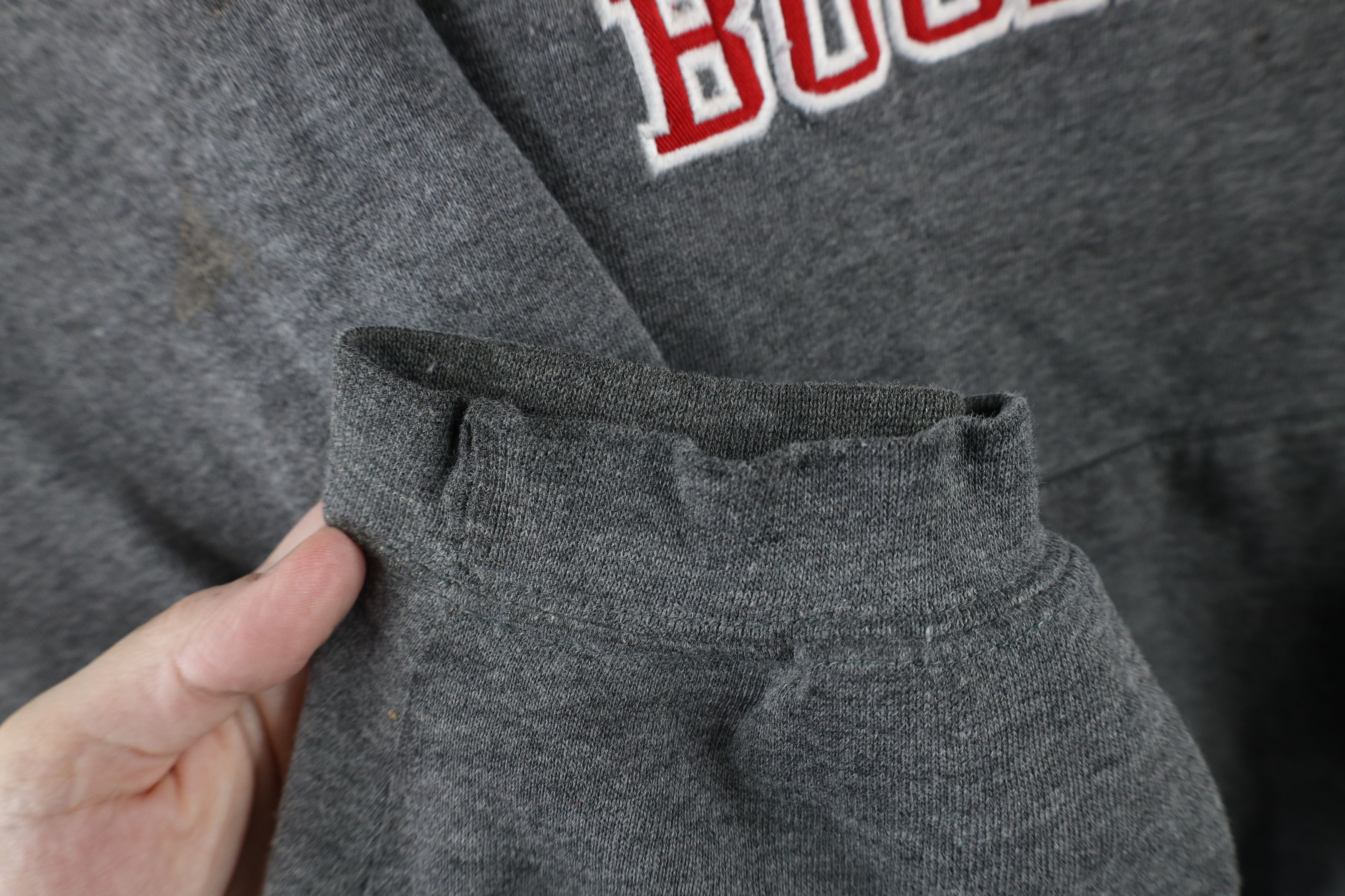 Vintage Vintage 90s Spell Out Ohio State University Hoodie Gray Size US L / EU 52-54 / 3 - 4 Thumbnail