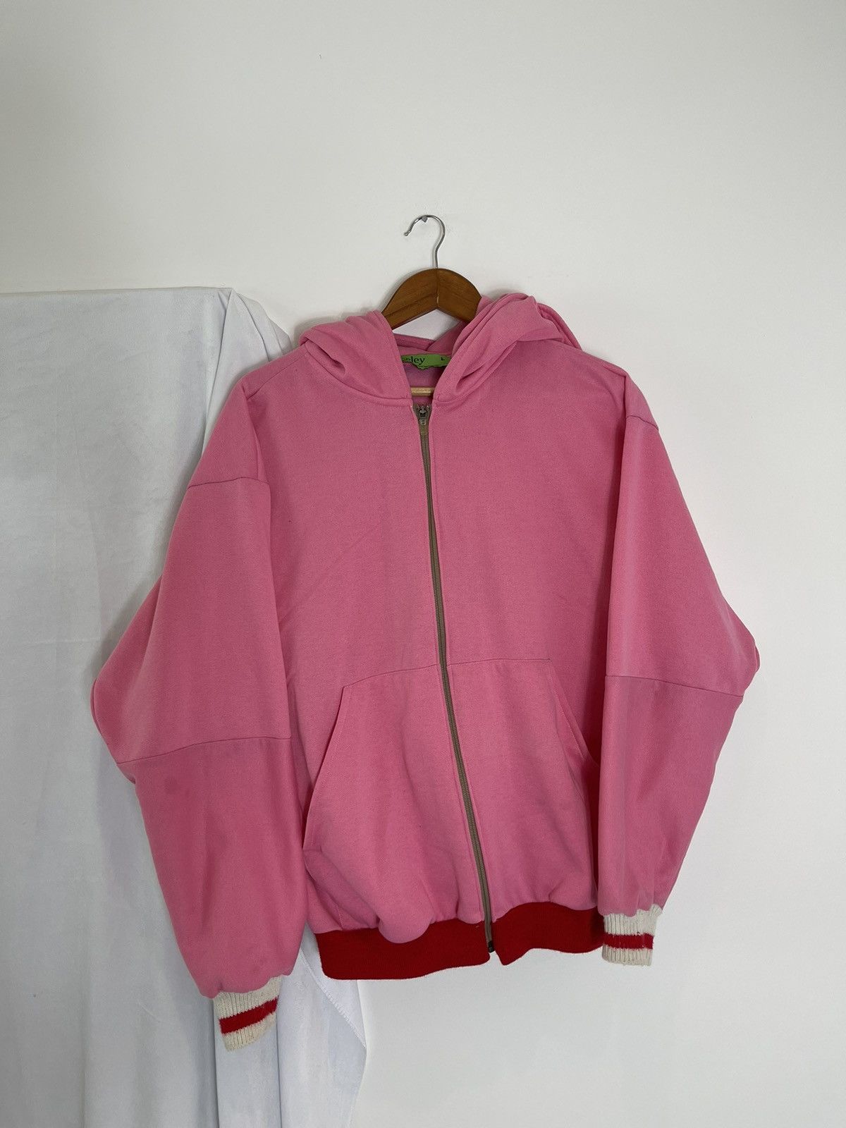 Chorley × Handmade Chorley Eskimo Hood Oversized Zip Up Hoodie Strawberry Size US L / EU 52-54 / 3 - 1 Thumbnail