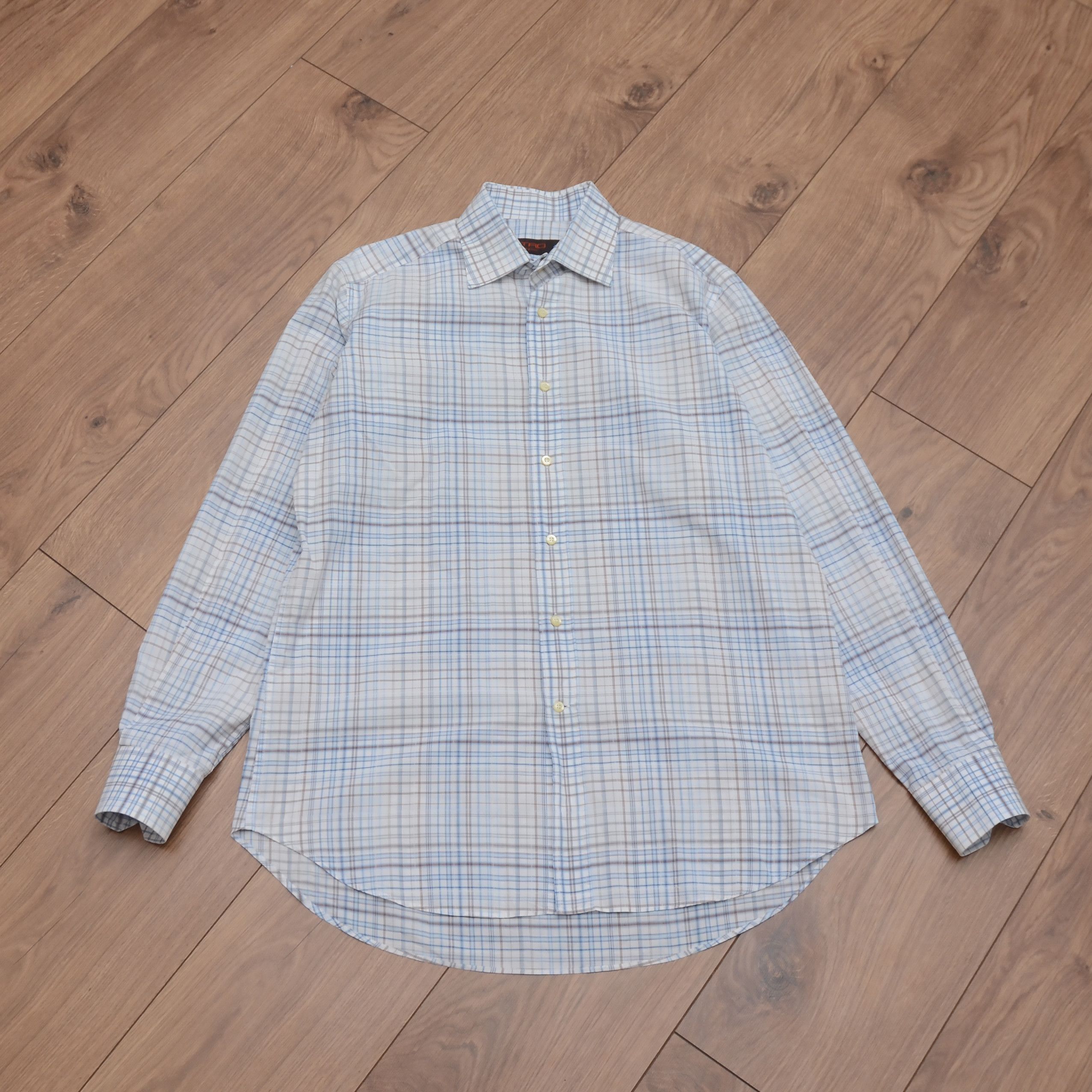 Etro Luxury Etro Men's Shirt Size 40 / M — Blue Check Size US M / EU 48-50 / 2 - 4 Thumbnail