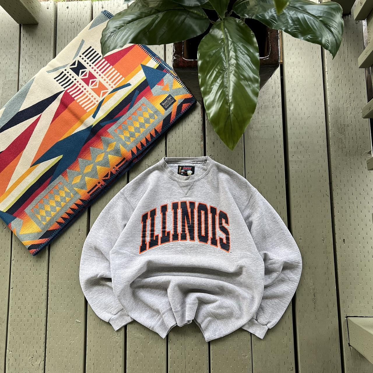 Soffe Vintage University Of Illinois Fighting Crewneck Sweatshirt Size US XL / EU 56 / 4 - 3 Thumbnail