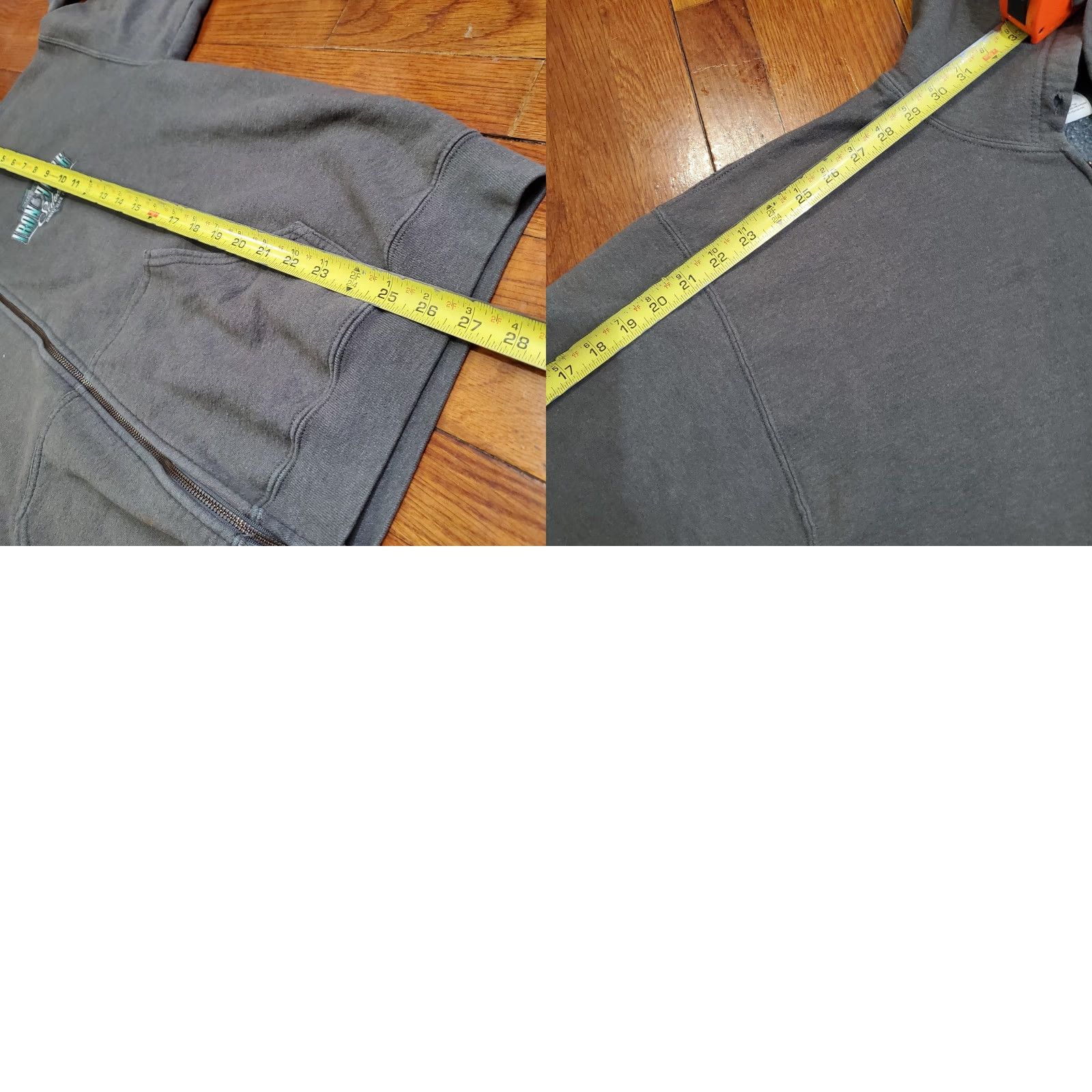 Gildan IRON HORSE SALOON Gildan Hoodie Sweatshirt Mens Large Gray Full Zip Bike Week 2014 Size US L / EU 52-54 / 3 - 9 Thumbnail