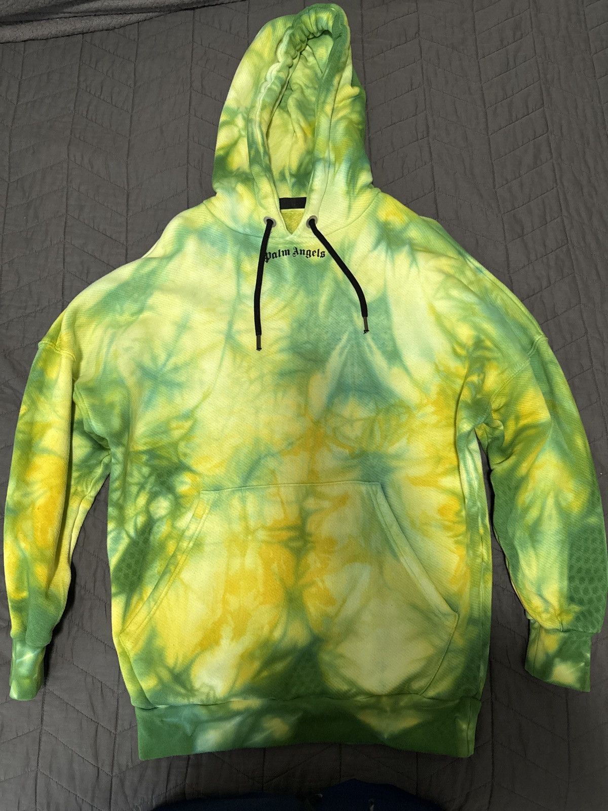 Palm Angels Palm Angles Hoodie Tie Dye Green Size US S / EU 44-46 / 1 - 1 Thumbnail