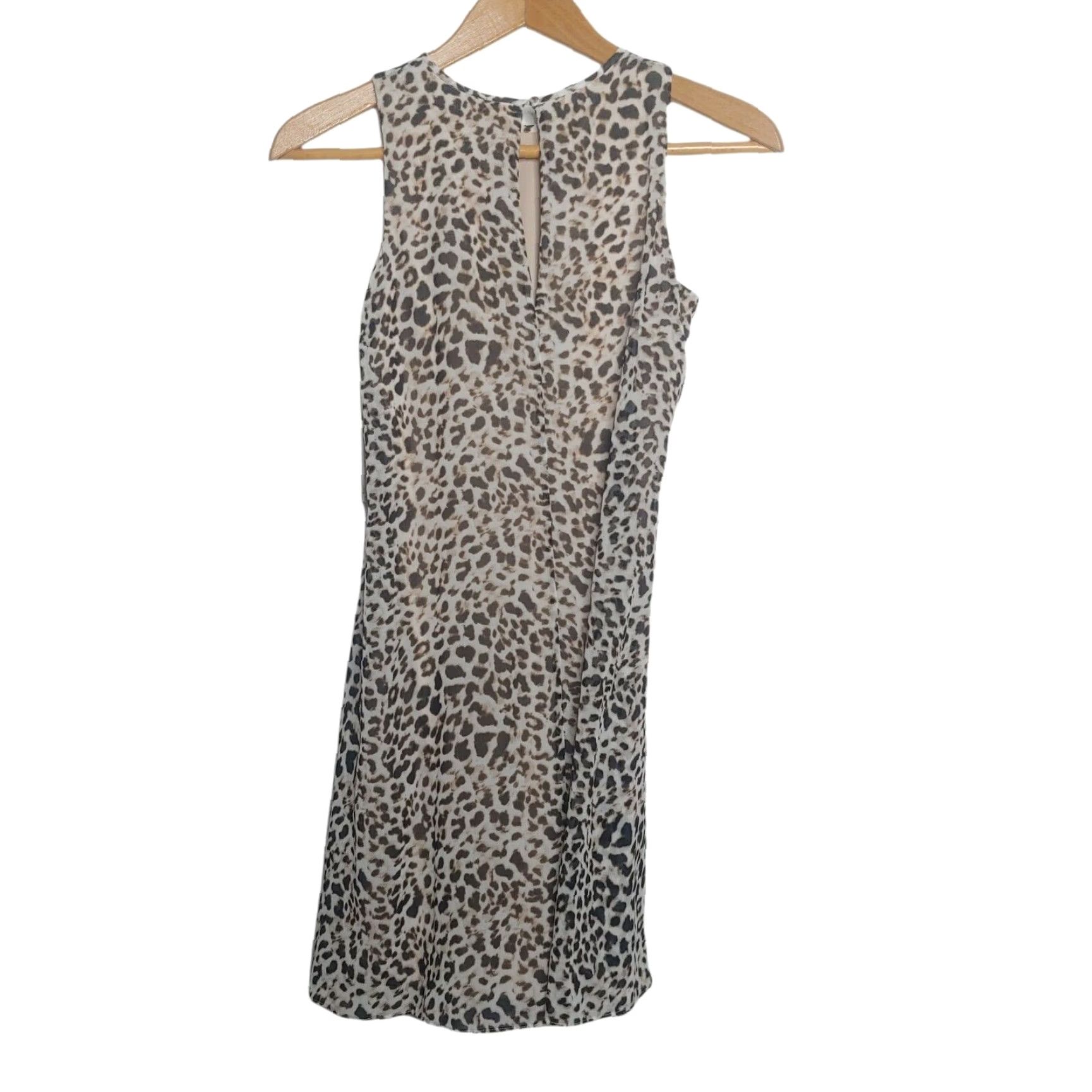 Calvin Klein Calvin Klein Shift Dress Sleeveless Leopard Print 6 Beige/Brown Womens Vintage No (if needed) Size M / US 6-8 / IT 42-44 - 2 Thumbnail