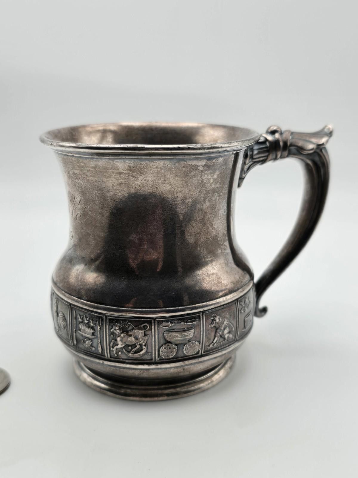 Antique Gorham Sterling Baby Cup 1899 “Lucille”