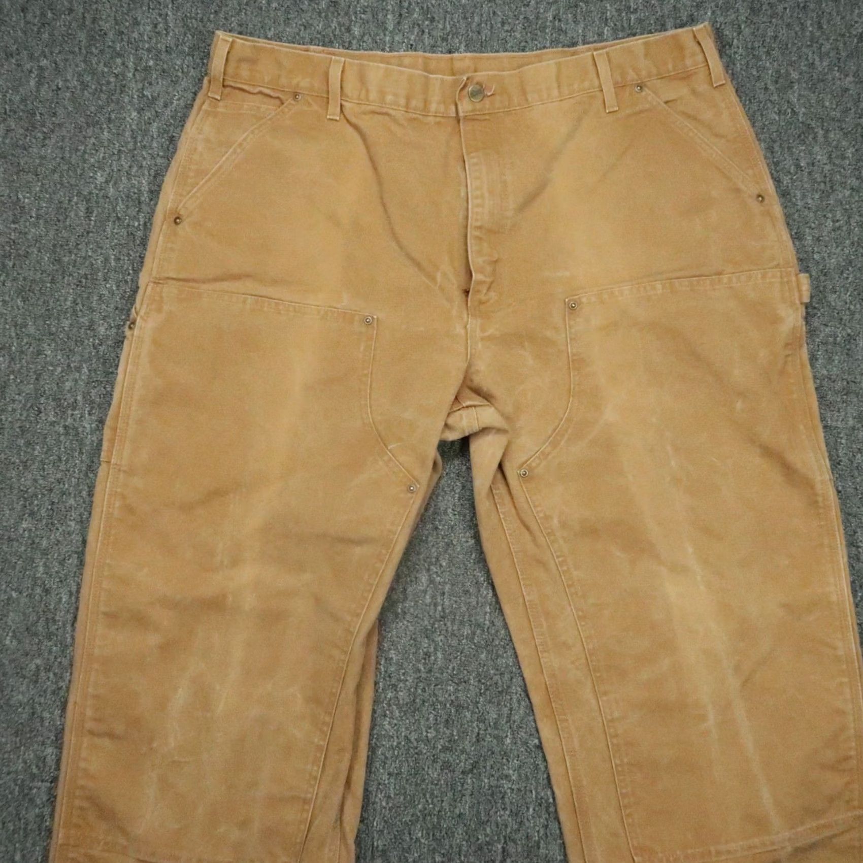 Carhartt VINTAGE Carhartt Pants Men Brown 42x32 Double Knee Duck Loose Utility Workwear Size US 42 / EU 58 - 2 Thumbnail