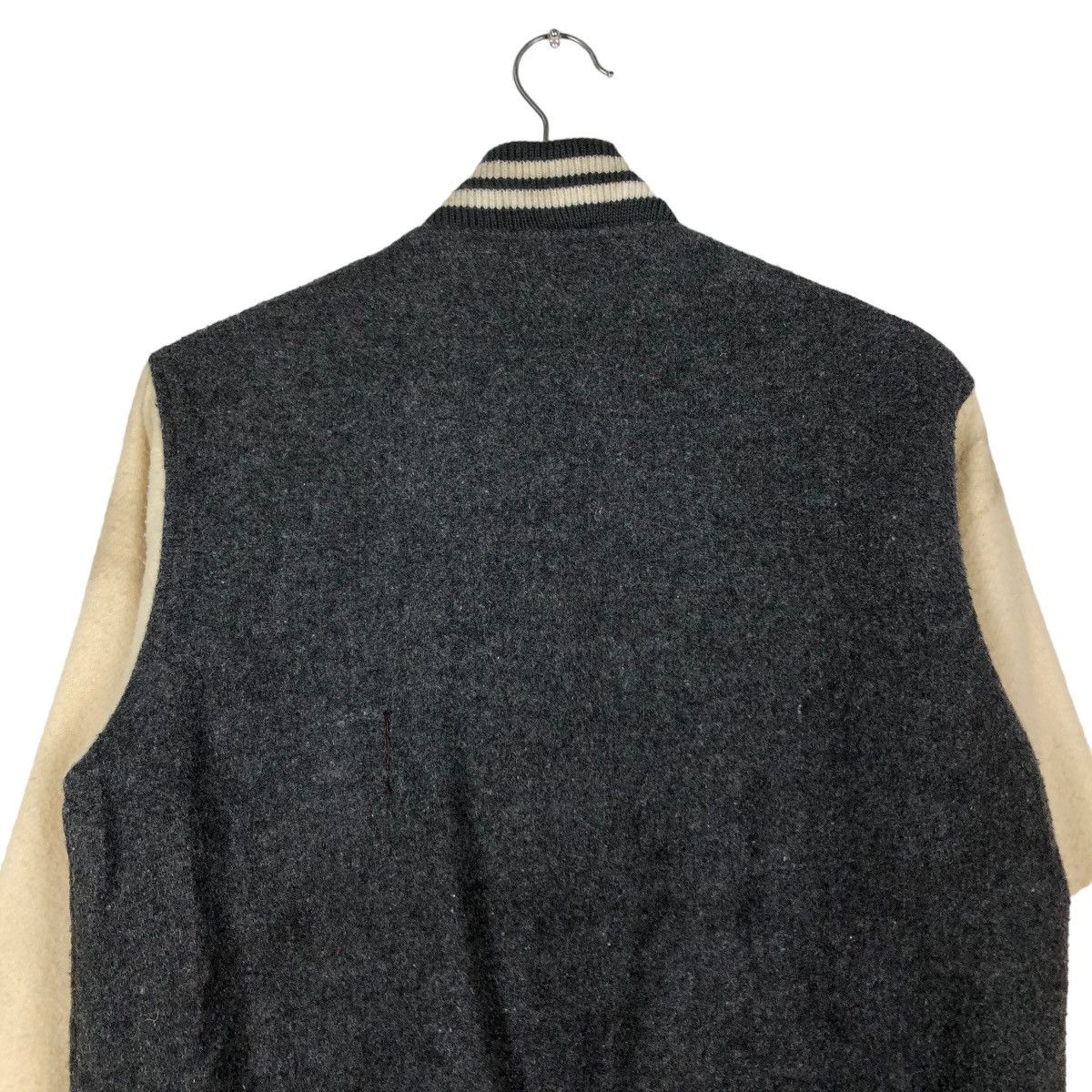 Japanese Brand 🔥Vintage Wool Varsity Jacket Snap Button Big Logo Size US S / EU 44-46 / 1 - 9 Thumbnail
