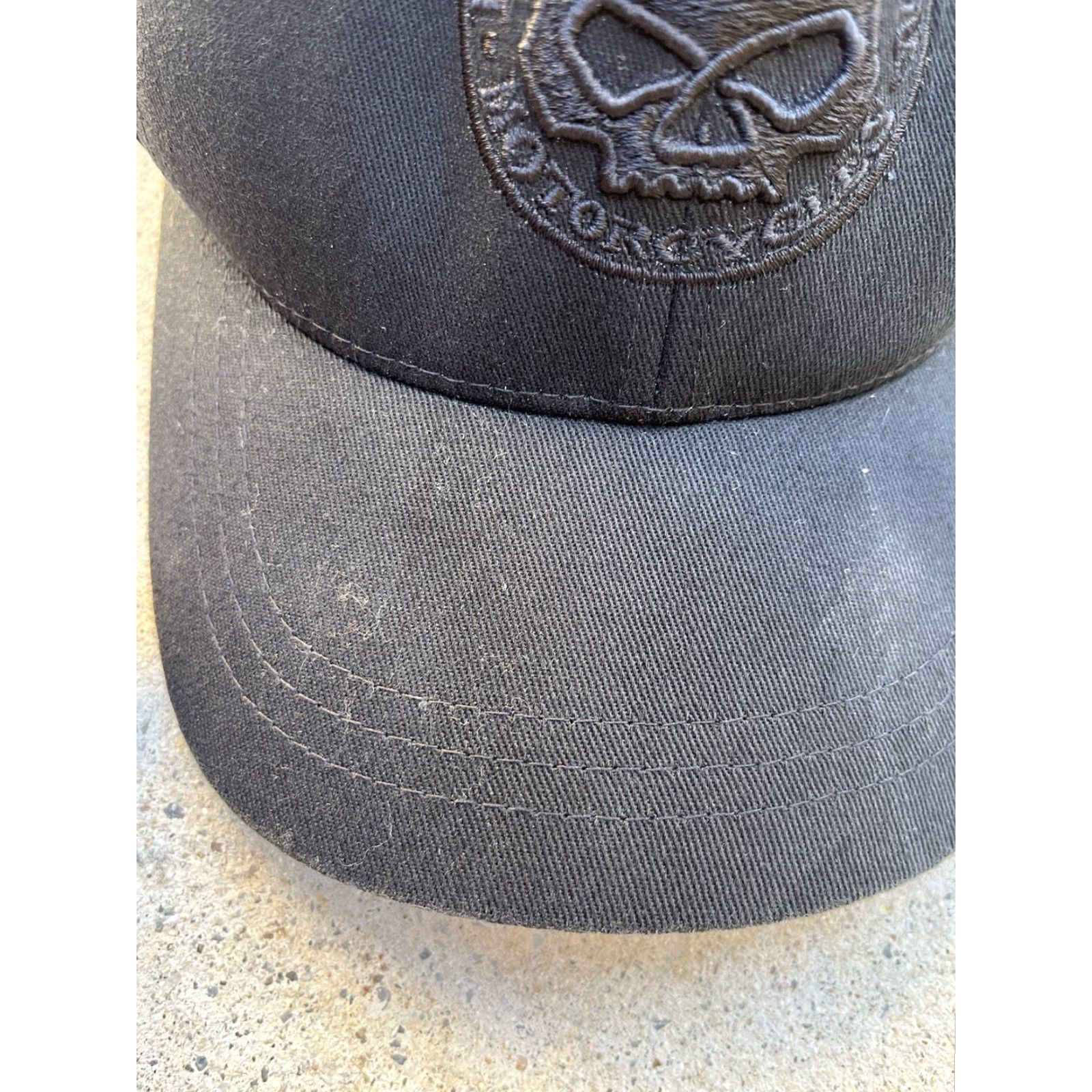 Harley Davidson Harley-Davidson Cap Hat Men's Black Reaper Motorcycle S/M Chopper Biker Outlaw Baseball Cap Unisex Adults Size ONE SIZE - 4 Thumbnail