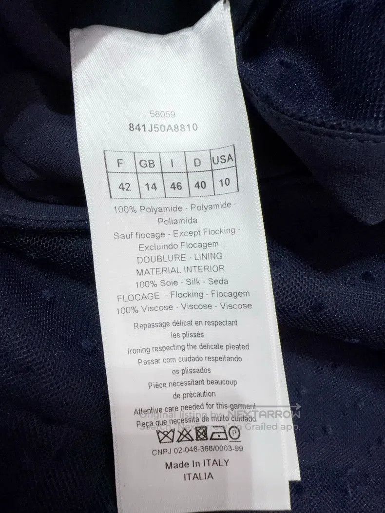 Dior Dior Dark blue gauze skirt Size 27" / US 4 / IT 40 - 4 Thumbnail