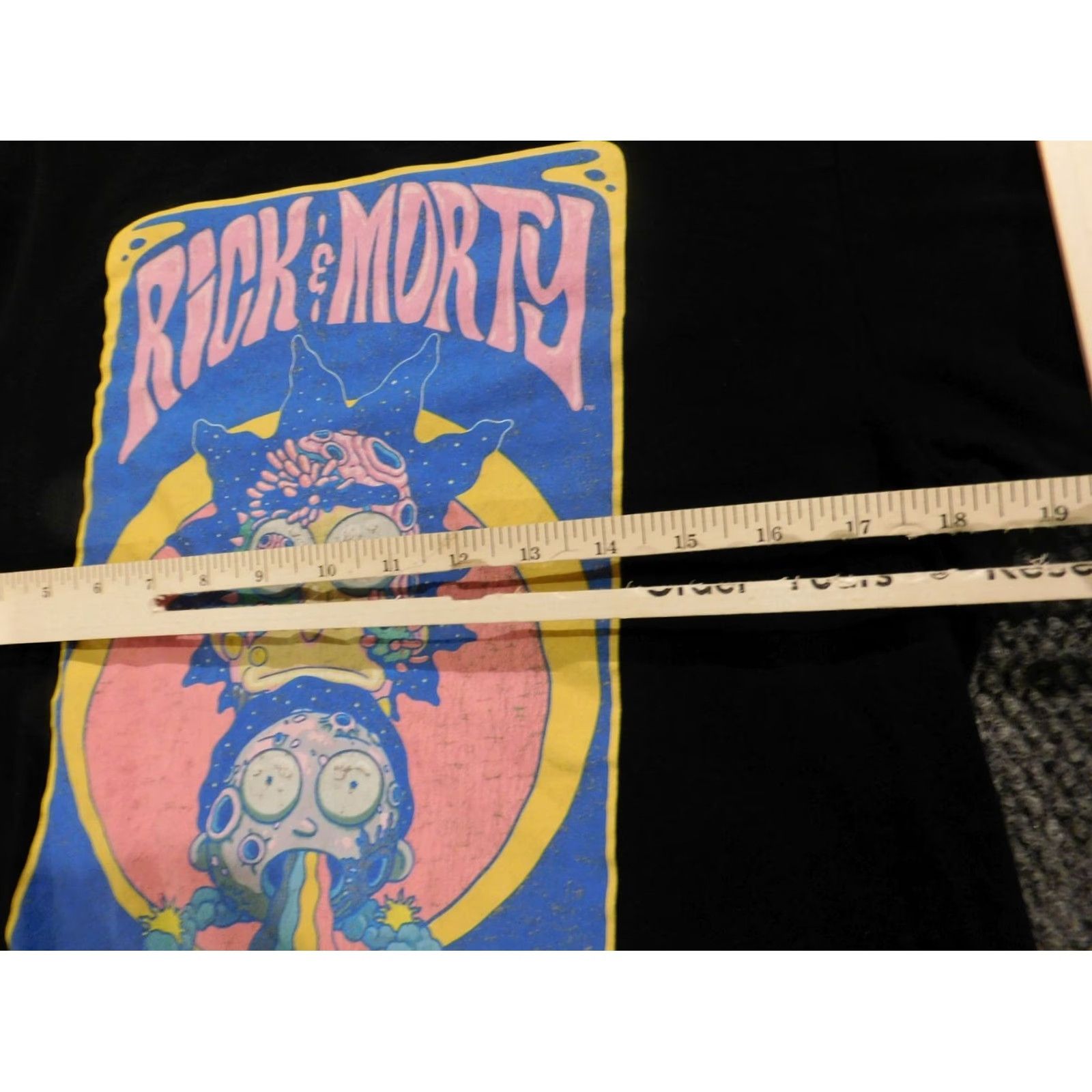 Swims Rick & Morty Mens Shirt Mildu Black T-Shirt Crew Neck Short Sleeve Logo Graphic Adult Swim Cotton Knit Regular M Colorful 90s? Size US M / EU 48-50 / 2 - 6 Thumbnail