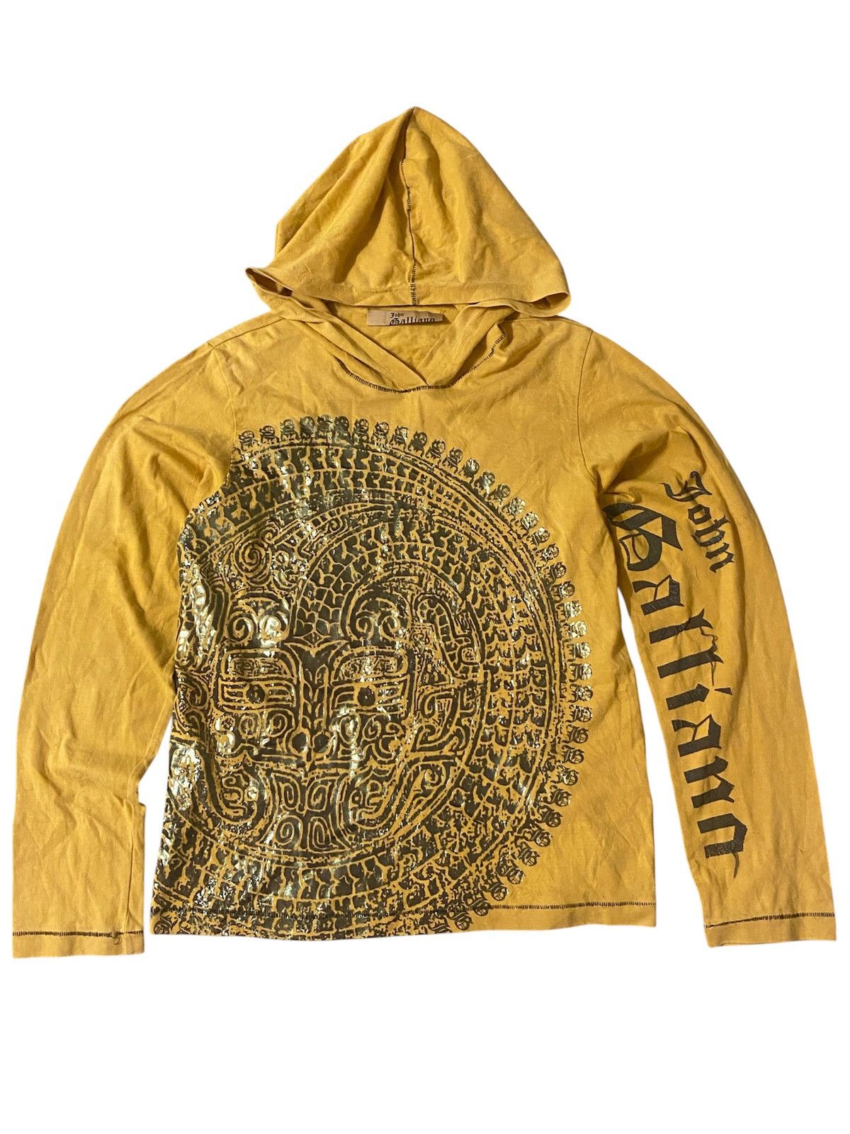 John Galliano Y2k John Galliano Mustard Color Longsleeve Size M / US 6-8 / IT 42-44 - 1 Thumbnail