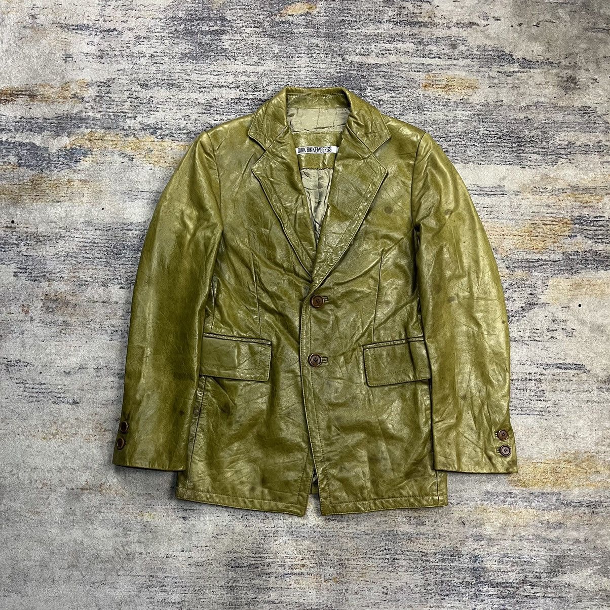 Dirk Bikkembergs × Vintage Vintage Dirk Bikkembergs Blazer leather Size US M / EU 48-50 / 2 - 1 Thumbnail