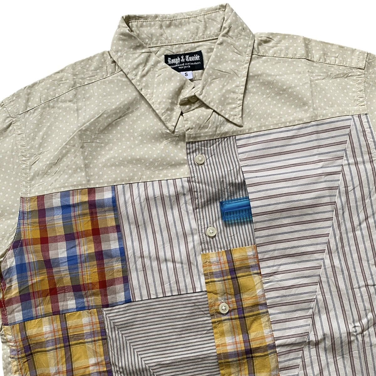 Nepenthes ROUGH & TUMBLE SS15 POLKA DOT BLOCK SHIRT Size US S / EU 44-46 / 1 - 3 Thumbnail