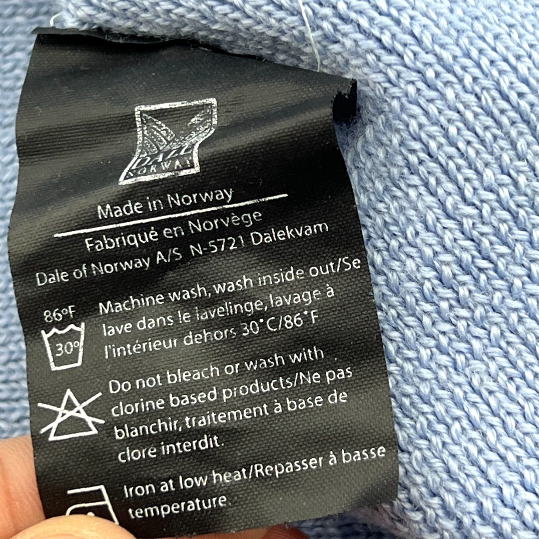 Dale Of Norway Dale of Norway 100% New Wool Scarf Blue Thermal Scarf Unisex Wool Knit Brand: Unbranded - Blue Size ONE SIZE - 6 Thumbnail