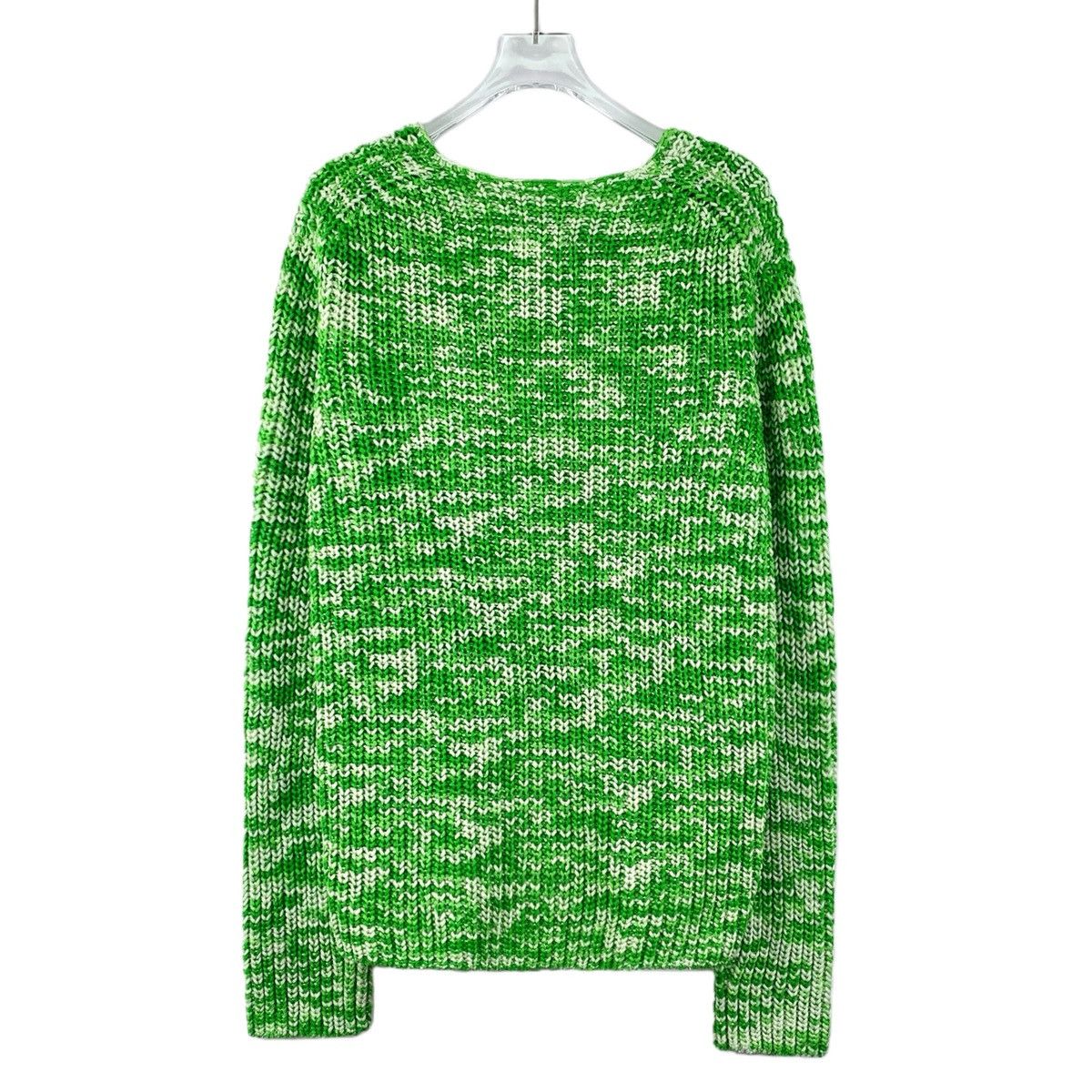 Celine Celine Green Cotton Crew Neck Long Sleeve Knit Sweater K26WX Size M / US 6-8 / IT 42-44 - 2 Thumbnail
