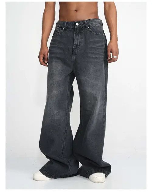 VIBE flared bootcut yuppie faded baggy jeans Size US 30 / EU 46 - 5 Thumbnail