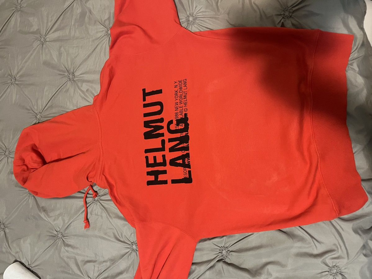 Helmut Lang Red helmut Lung hoodie Size US S / EU 44-46 / 1 - 2 Thumbnail