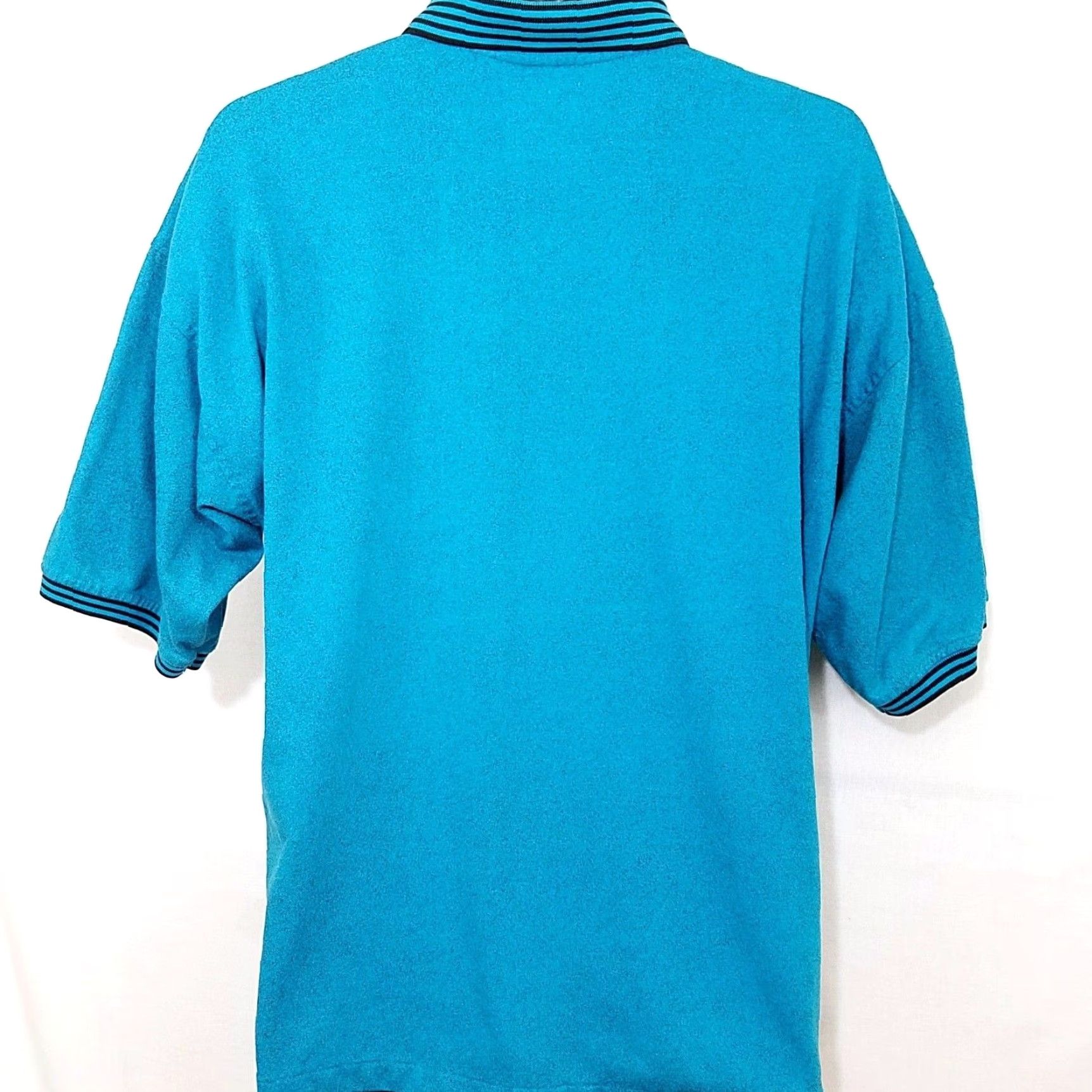 Vintage VINTAGE Xploits Sportswear Polo Shirt Mens XL Blue Teal 80s Streetwear Shirt Mens XL Polo Size US XL / EU 56 / 4 - 5 Thumbnail
