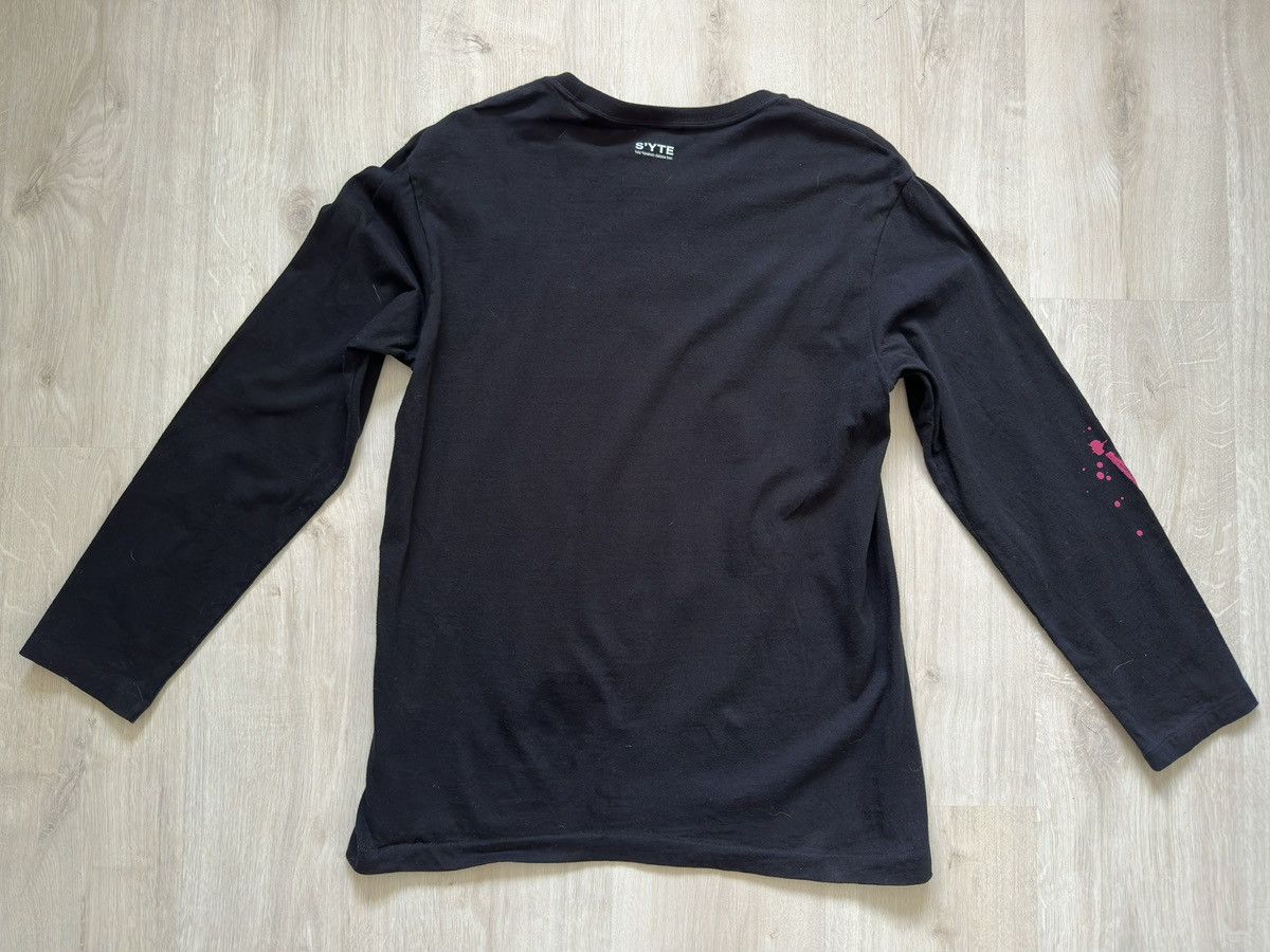 Yohji Yamamoto Yohji Yamamoto Y’s Longsleeve Black w/ Pink Front Print Size M / US 6-8 / IT 42-44 - 2 Thumbnail