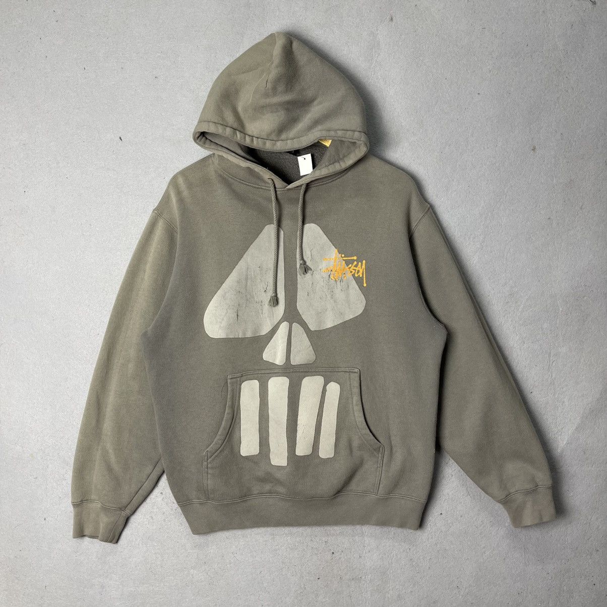 Stussy stussy double face label zip hoodie, contrast stitch | Grailed