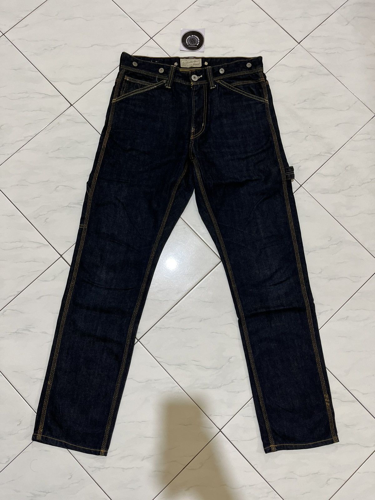 Avirex 🔥 Avirex Indigo Carpenter Denim Pants Size US 31 - 1 Thumbnail