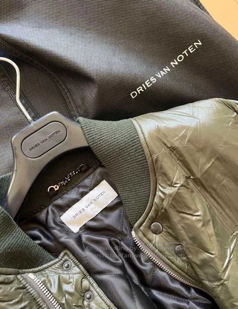 Dries Van Noten Dries Van Noten 21AW Green Bomber Jacket. Size US L / EU 52-54 / 3 - 3 Thumbnail