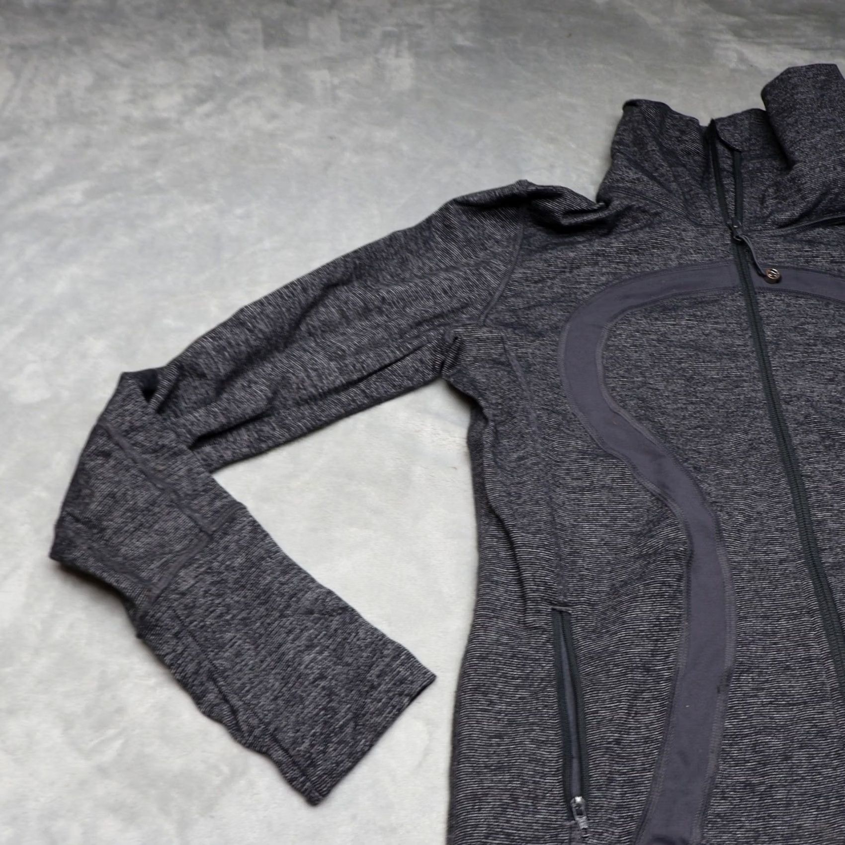 Lululemon Lululemon Jacket Women Gray Heathered In Stride Full Zip Athletic Training Gym 8 Size M / US 6-8 / IT 42-44 - 2 Thumbnail