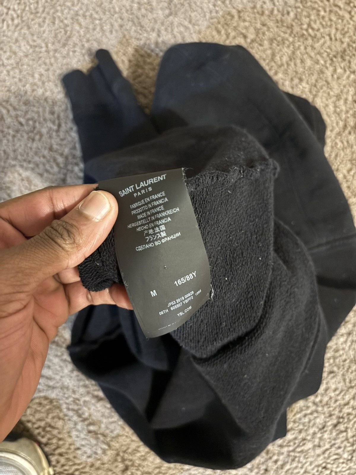 Saint Laurent Paris SS19 Saint Laurent Majorelle hoodie Size US M / EU 48-50 / 2 - 4 Thumbnail