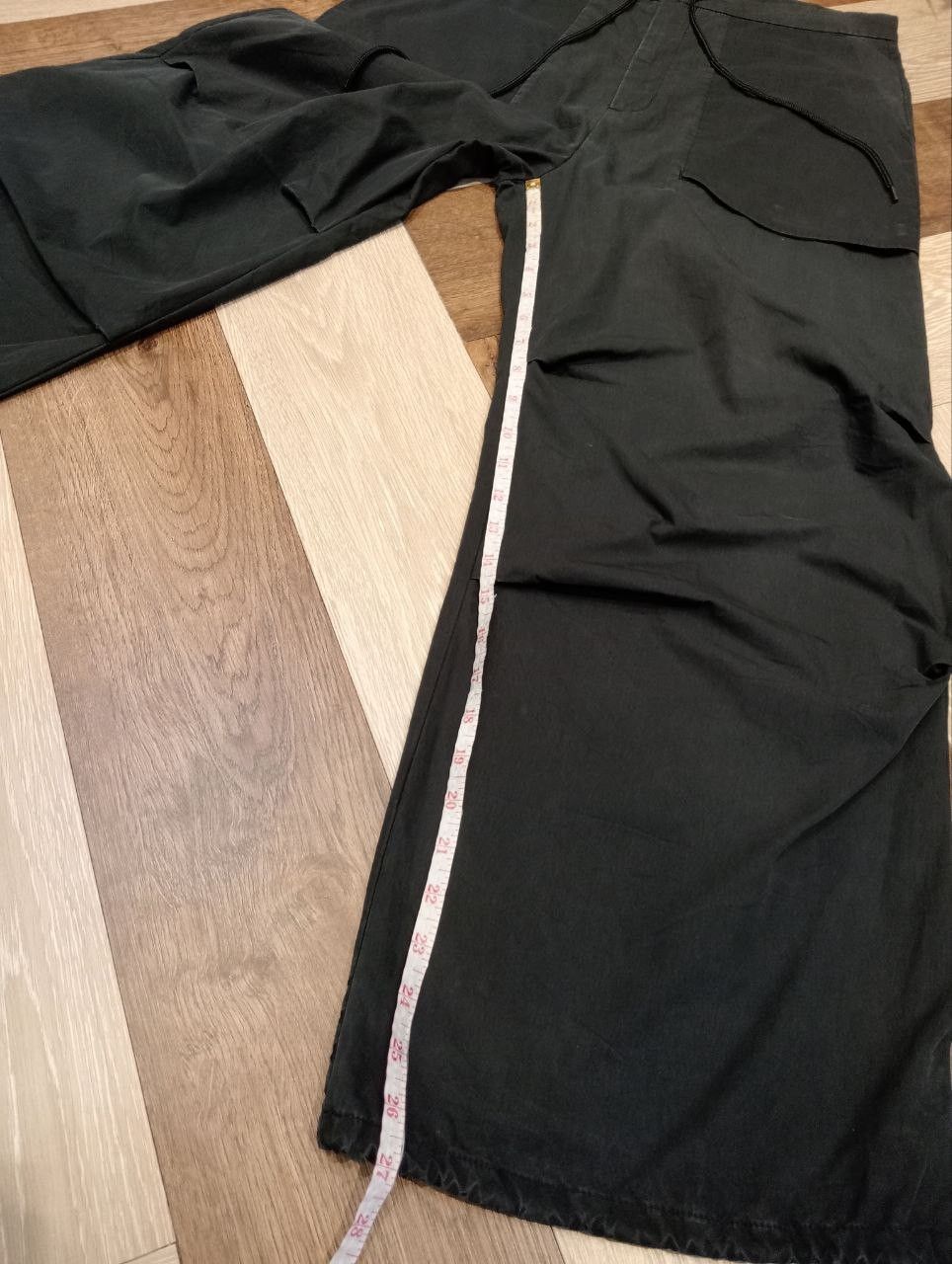 Attachment JAPANESE ATTACHMENT FEMMENT FADED BLACK WIDE BAGGY PANTS Size US 33 - 14 Thumbnail