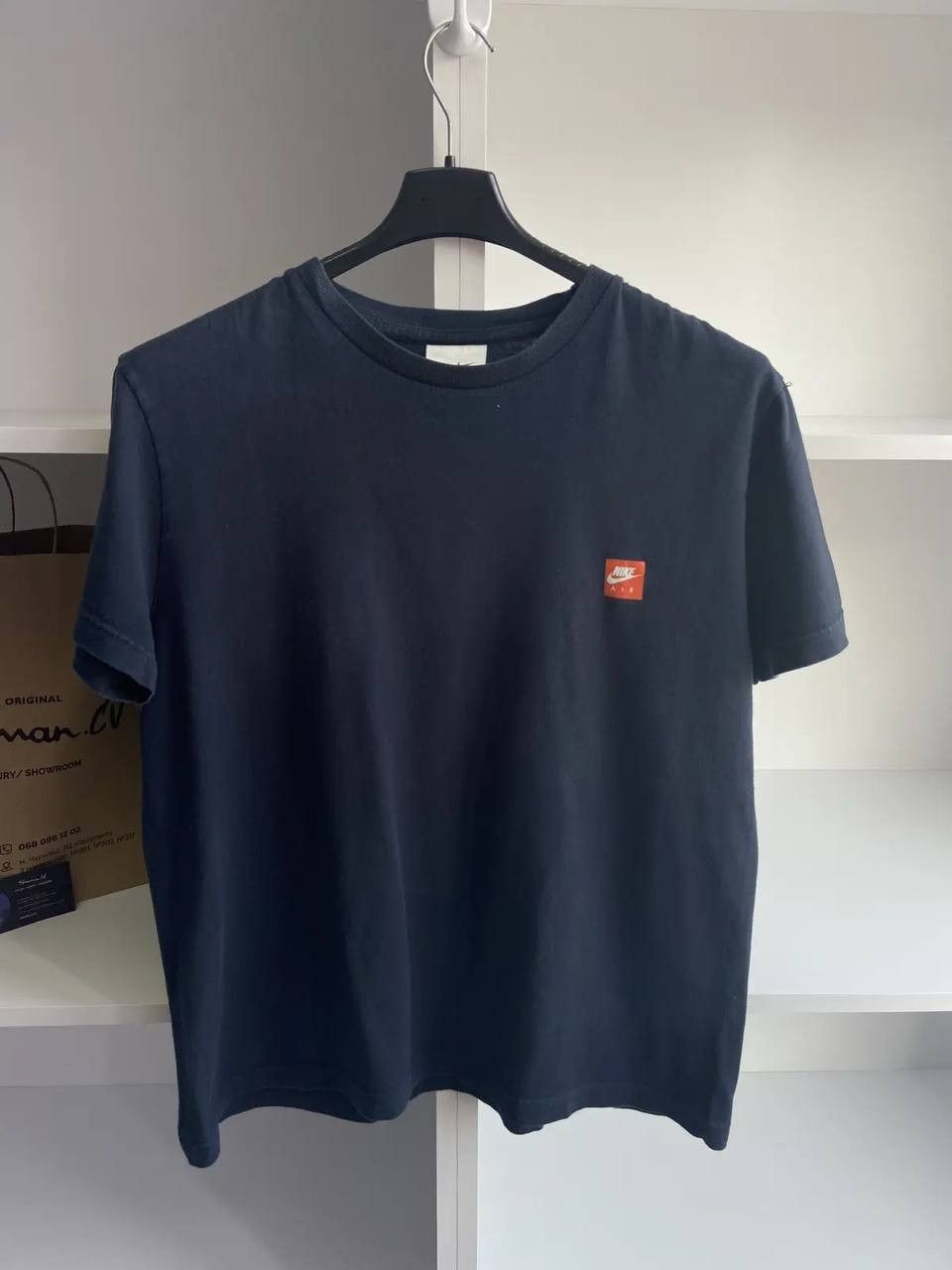 Nike × Vintage Vintage Nike Navy Tee Size US L / EU 52-54 / 3 - 1 Thumbnail