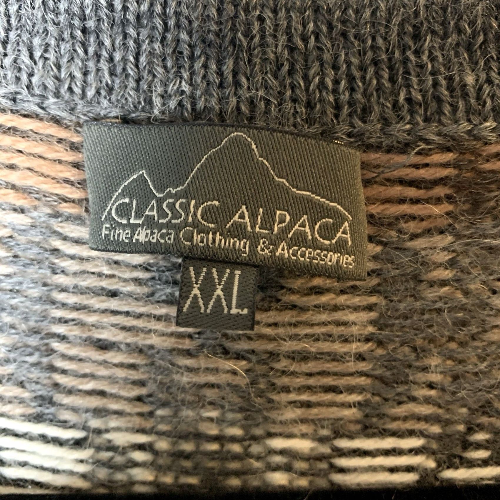 Vintage VINTAGE Classic Alpaca Sweater Men XXL Geometric Preppy Office Grandpacore 90s Size US XXL / EU 58 / 5 - 4 Thumbnail