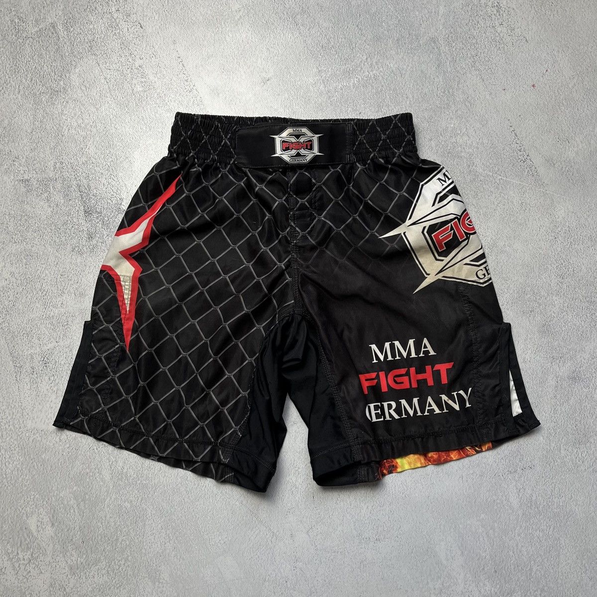 Japanese Brand × Vintage MMA Fight Germany Fiery Fist sport y2k short Size US 30 / EU 46 - 1 Thumbnail