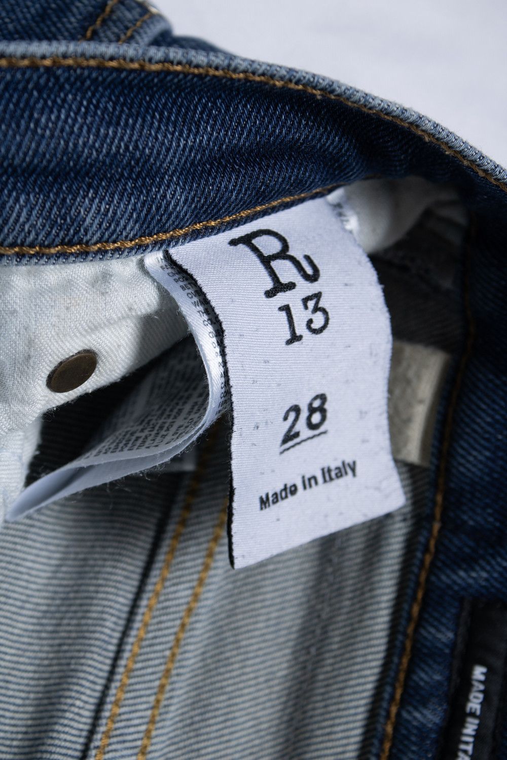 R13 R13, blue Jane jeans with raw edges Size 28" / US 6 / IT 42 - 6 Thumbnail