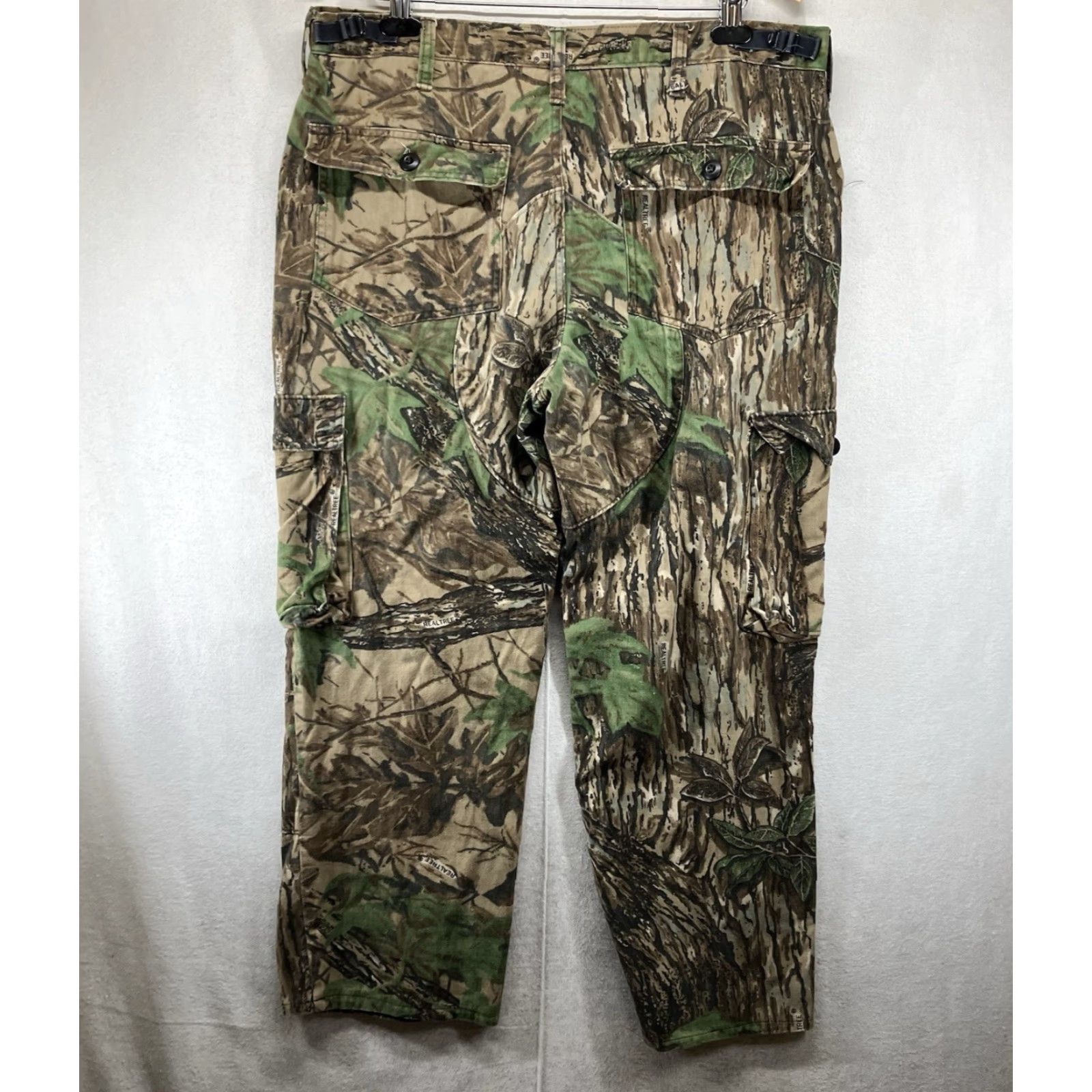 Walls VINTAGE Walls Camo Pants Large 38x25.5 Camouflage Cargo Adjustable Waist Mens Size US 33 - 2 Thumbnail