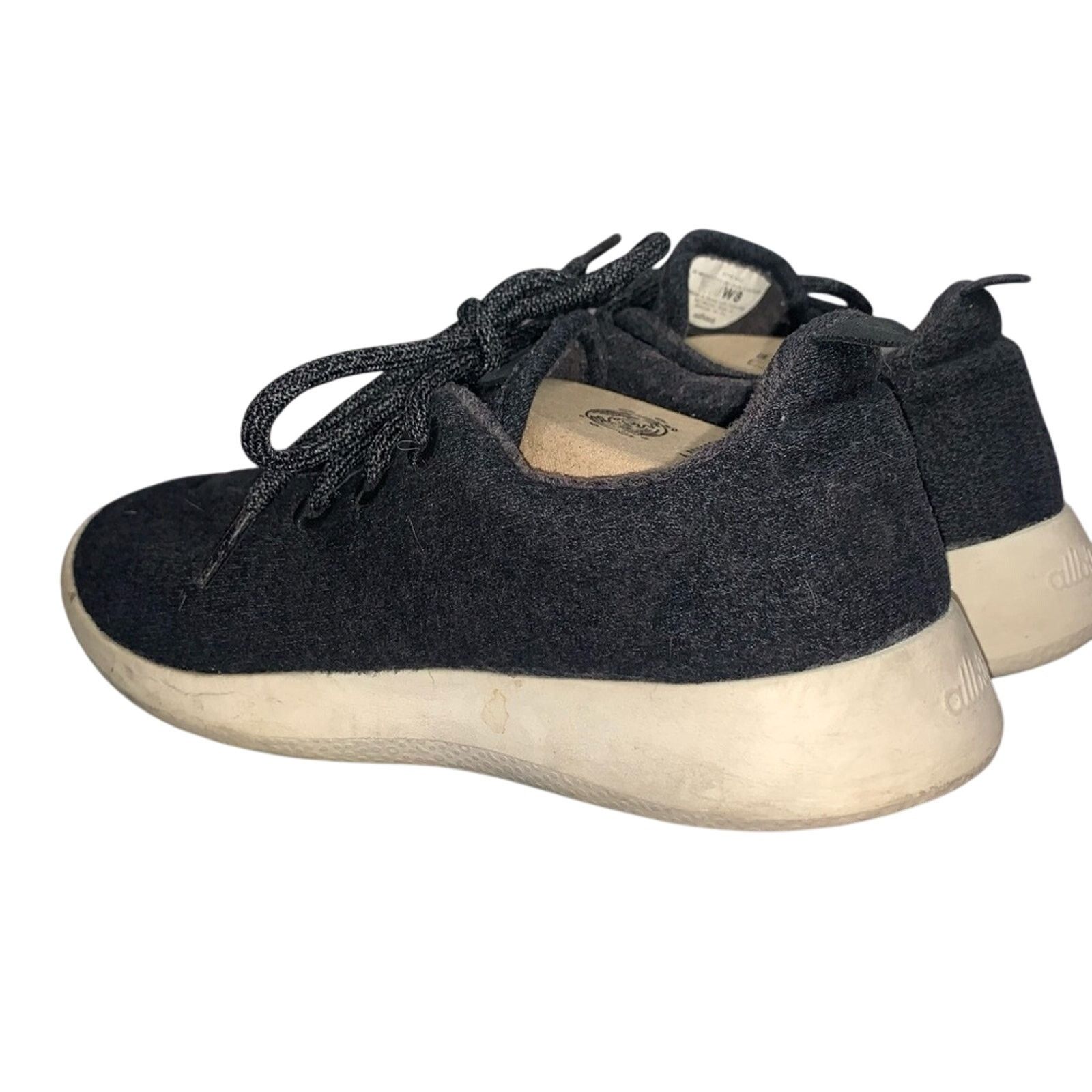 Allbirds Allbirds Natural Black Wool Runners Size US 8 / IT 38 - 3 Thumbnail