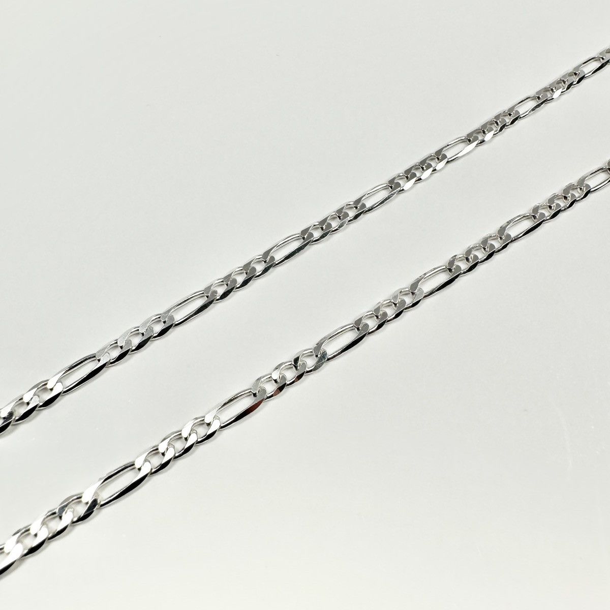 Sterling Silver Silver Chain Solid Silver Figaro Chain 3mm 18in Stamped 925 Size ONE SIZE - 6 Thumbnail