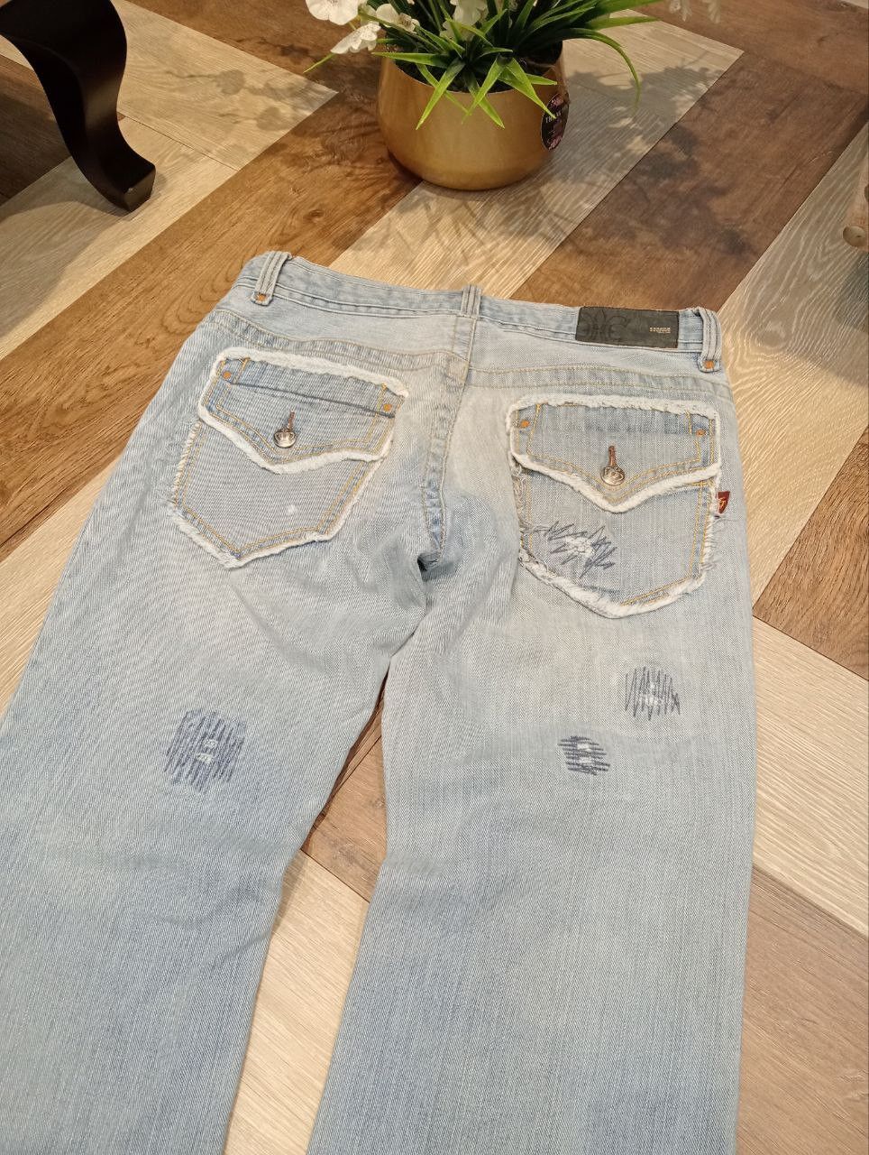 If Six Was Nine JAPANESE CUSTOM CULTURE FLARED JEANS Size US 33 - 14 Thumbnail