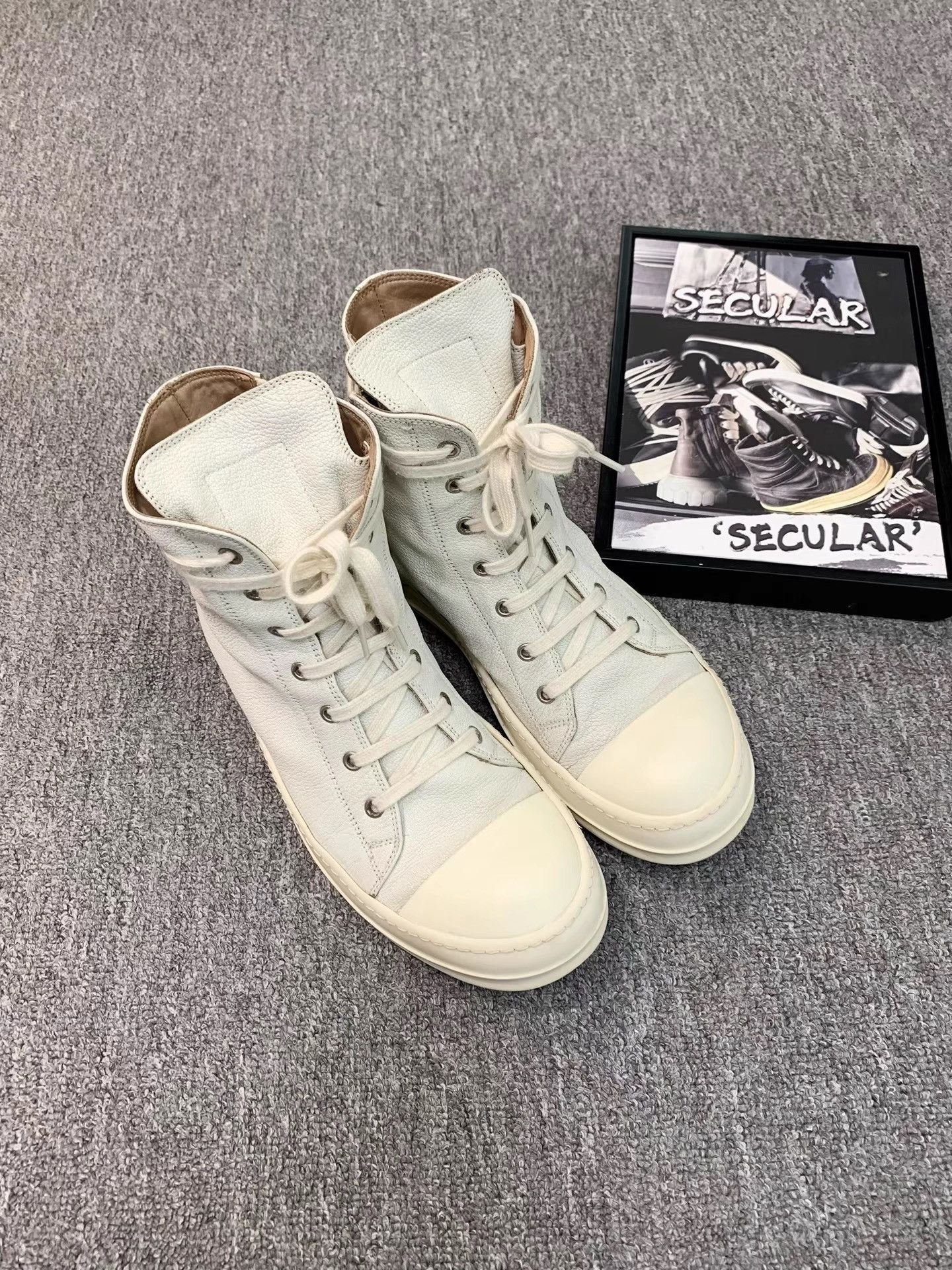 Rick Owens Rick Owens Mainline Leather Sneakers K34 Size US 8 / EU 41 - 4 Thumbnail